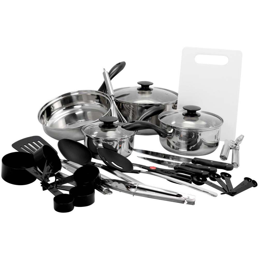 Gibson 84986660M 30-Piece 10.5-in Aluminum Cookware Set with Lid(s) Included