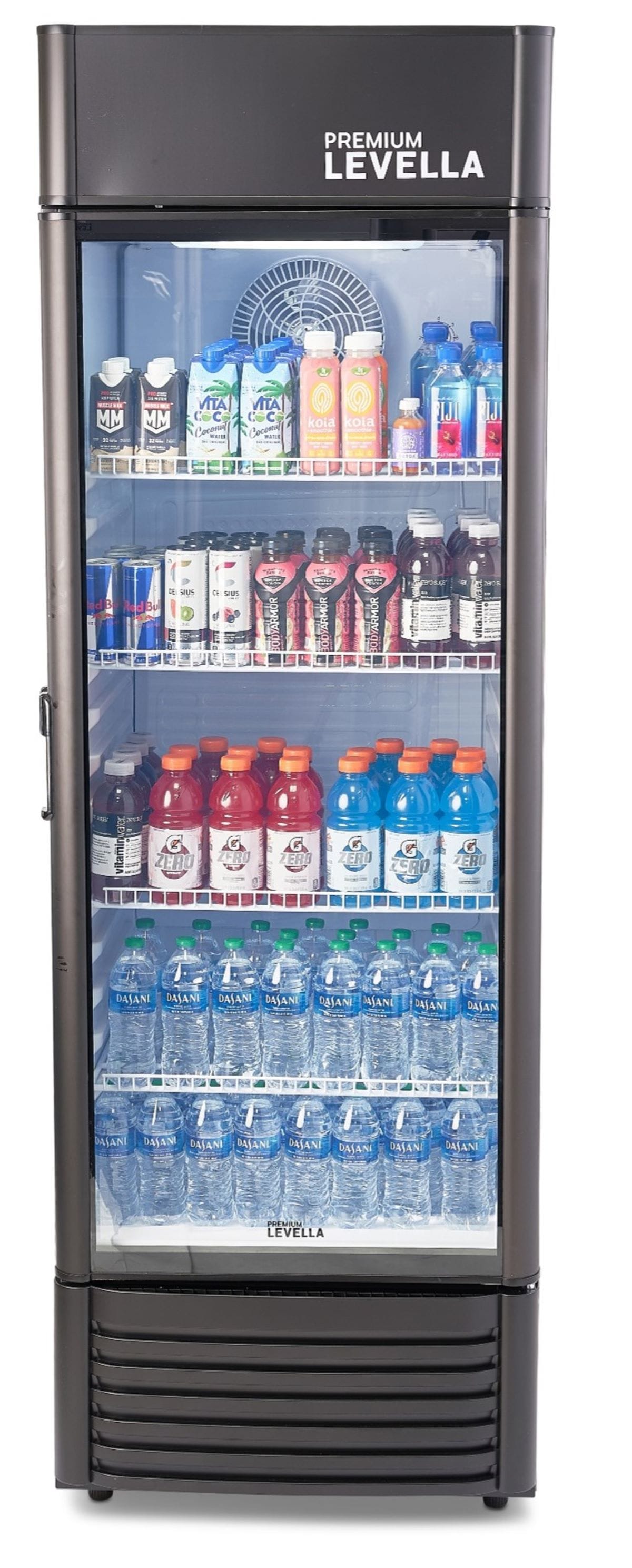 Premium Levella 15.5-cu ft 1-Door Merchandiser Commercial Refrigerator  (Black) in the Commercial Refrigerators department at