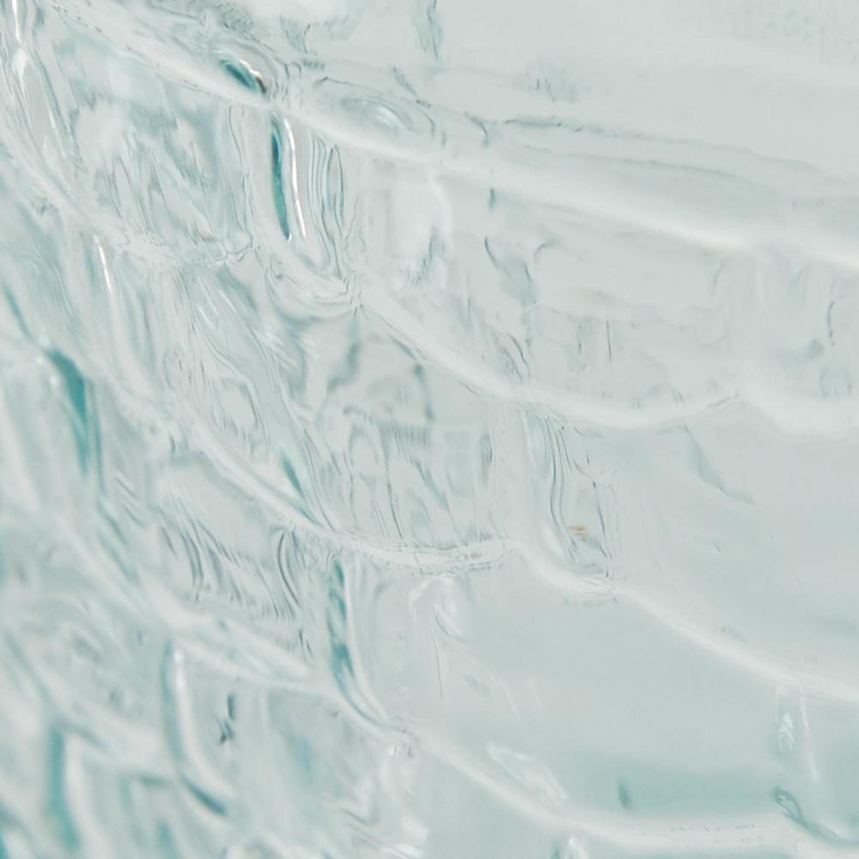 Clear Embossed Nautical Glass Bottle Vase