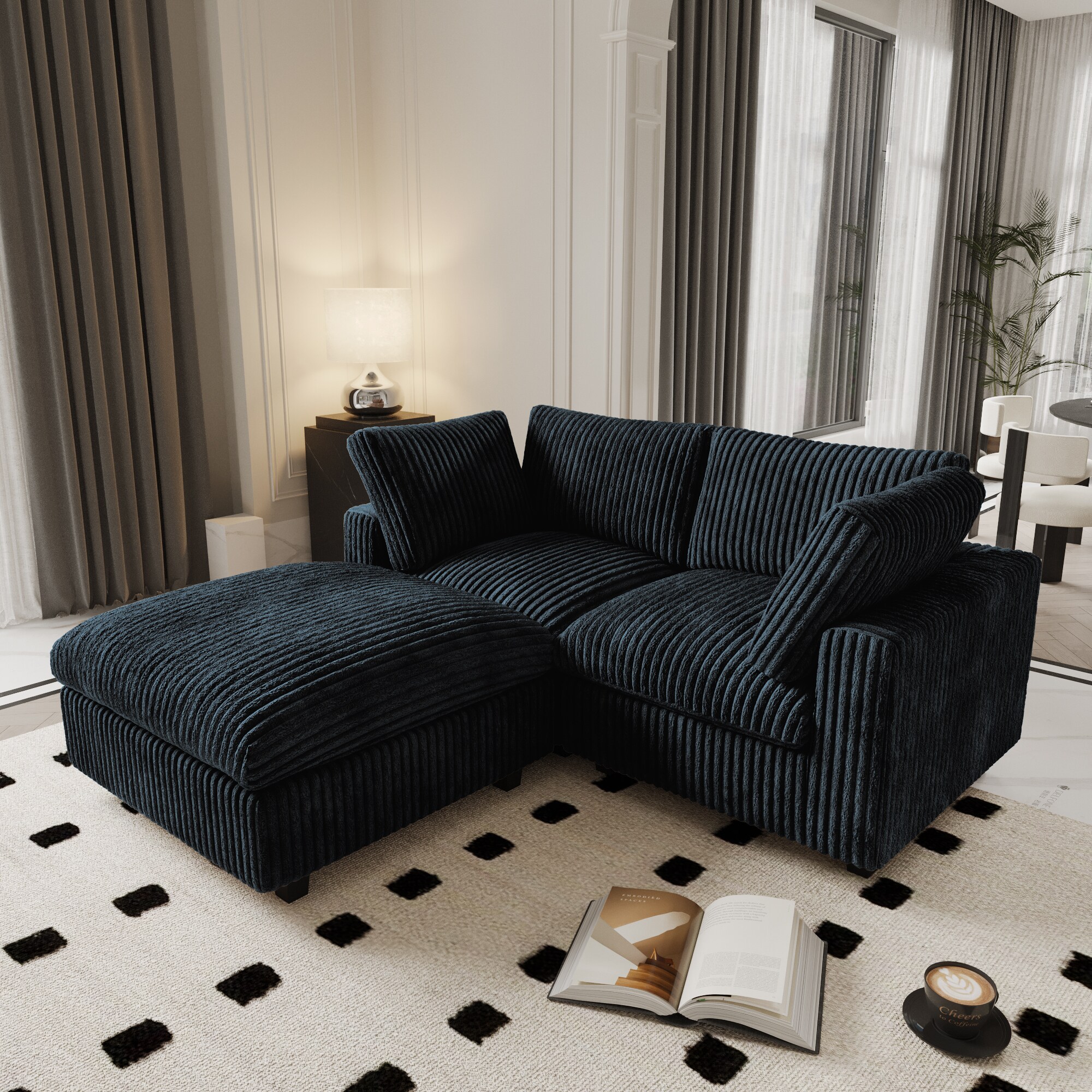 BuotiqHom DH-SF2+1-141BK Sofas-Loveseats - View #2
