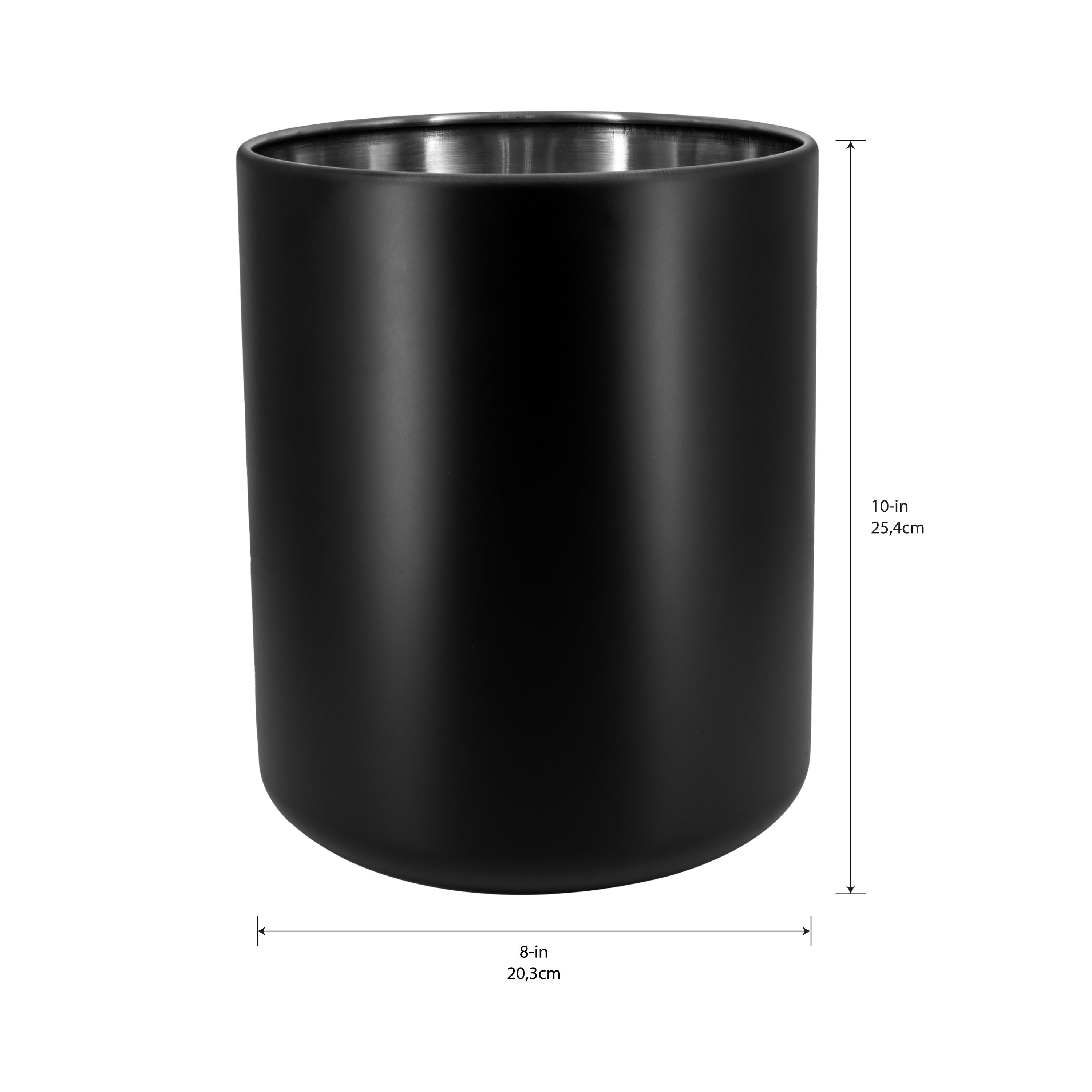 allen + roth WB84AR-MBK wastebaskets - View #2
