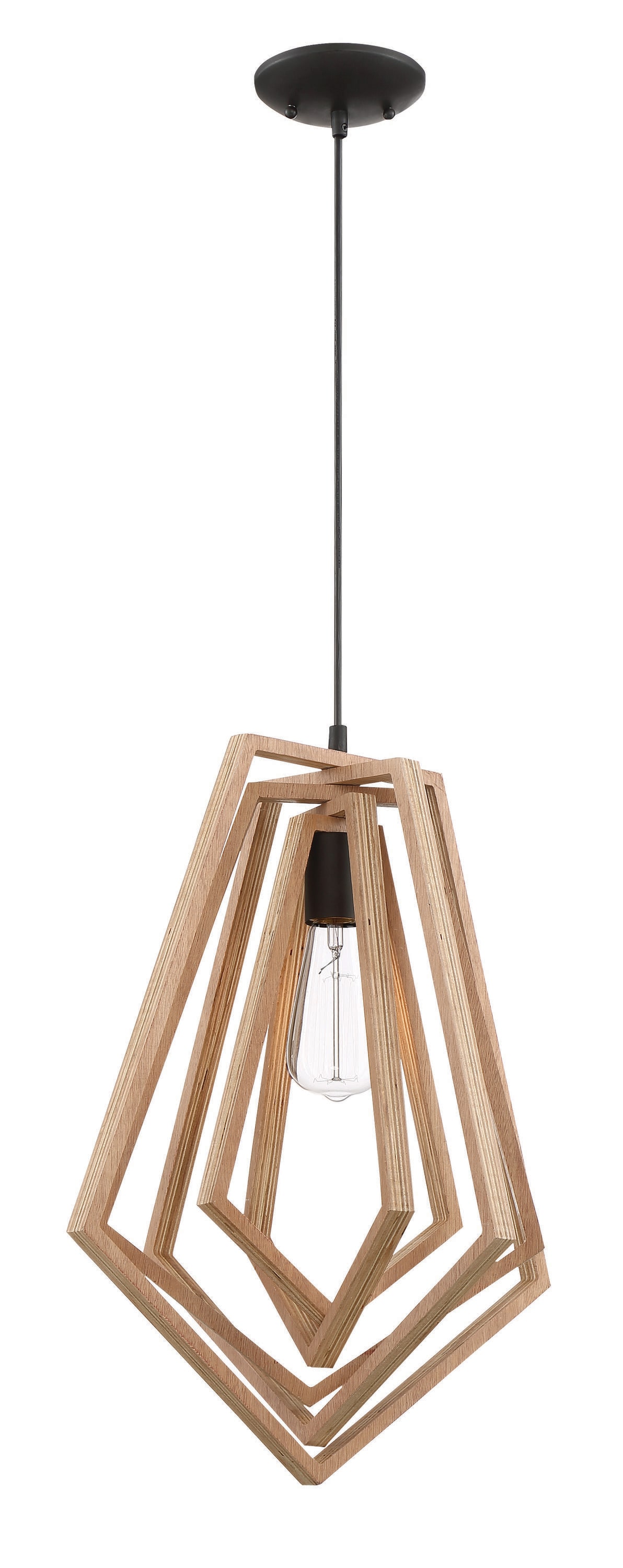 Craftmade 44592-ESP Gem Espresso Transitional Teardrop Hanging Pendant Light