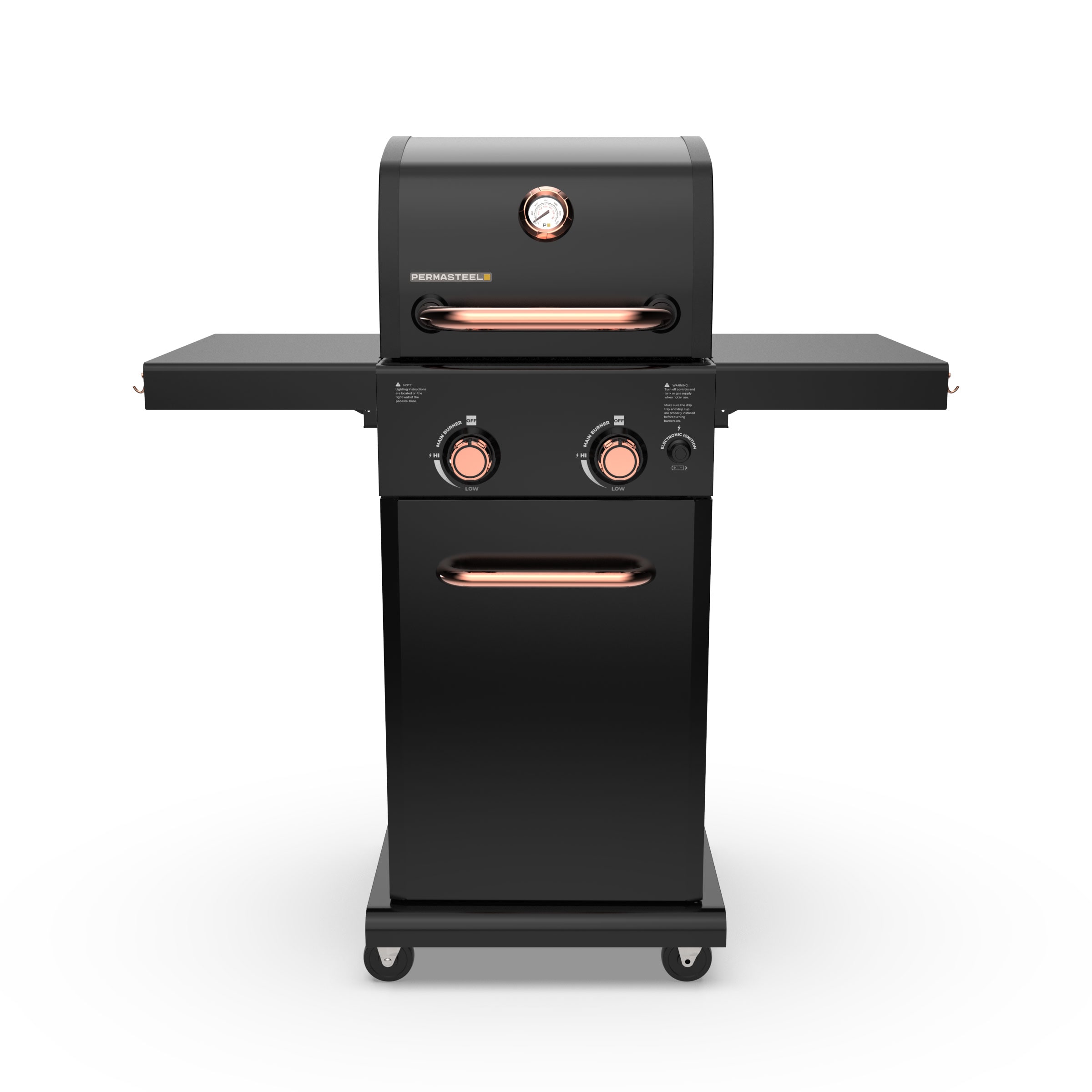 Permasteel Black with Copper Accent 2-Burner Liquid Propane Gas Grill PG-40201-BC Sansujyuku sansujyuku.com