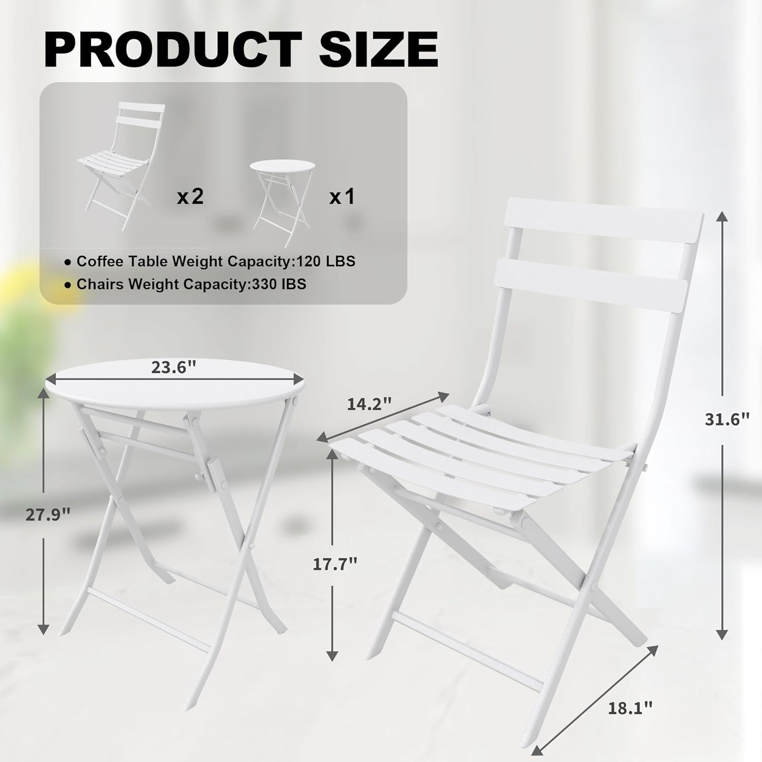 Qeetex LHF-DYQ-PPG-3339MYGW Patio-Dining-Sets - View #2