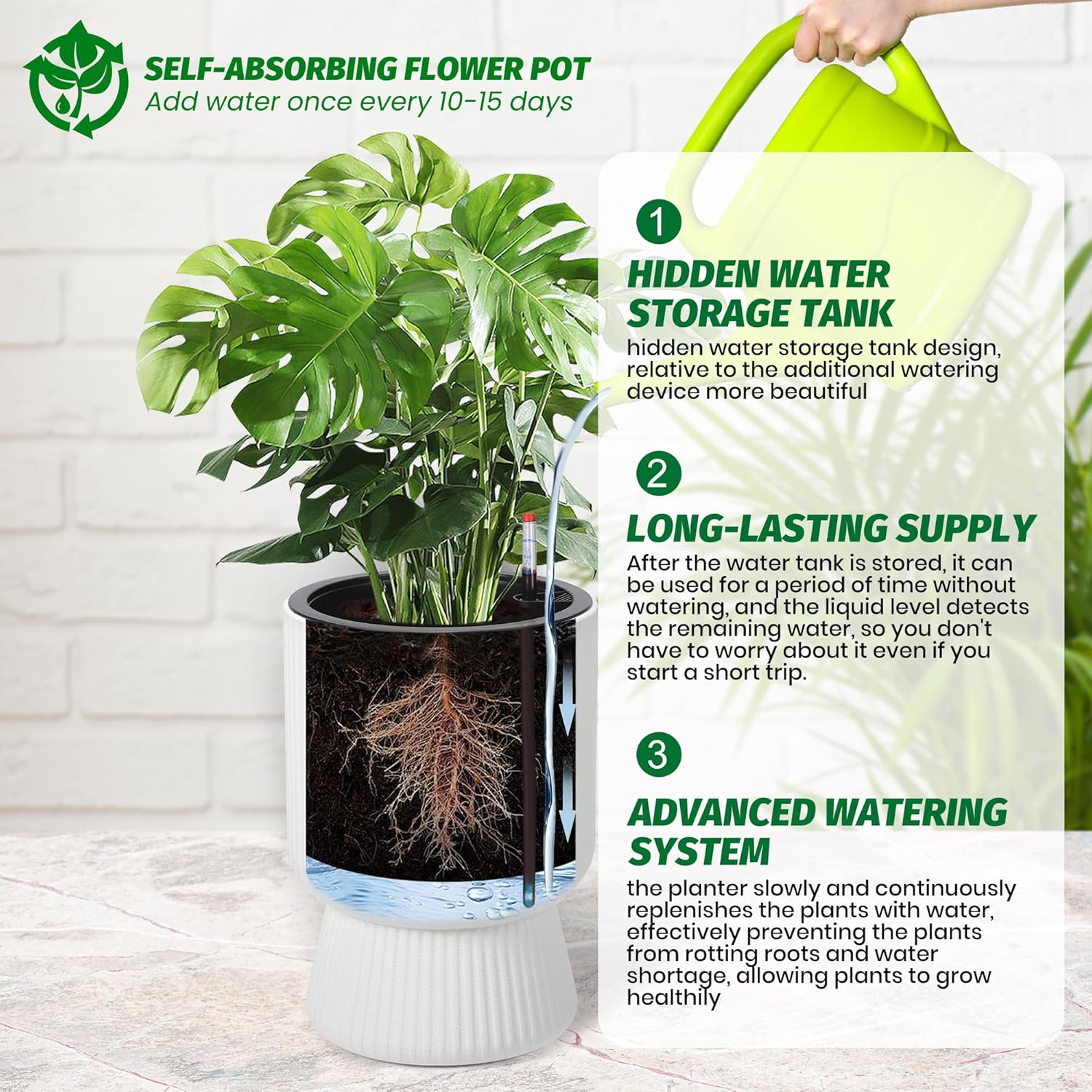 Garvee ZEDGMUUPX5ZQVFJQ Planter-Window-Box - View #4