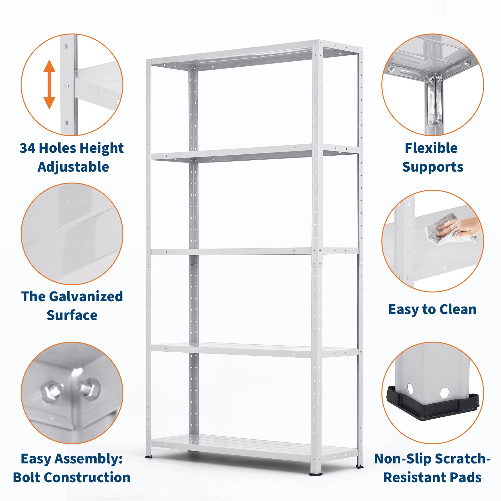 GarveeLife FLYPHK365KFMGT Free-Standing-Shelving - View #6