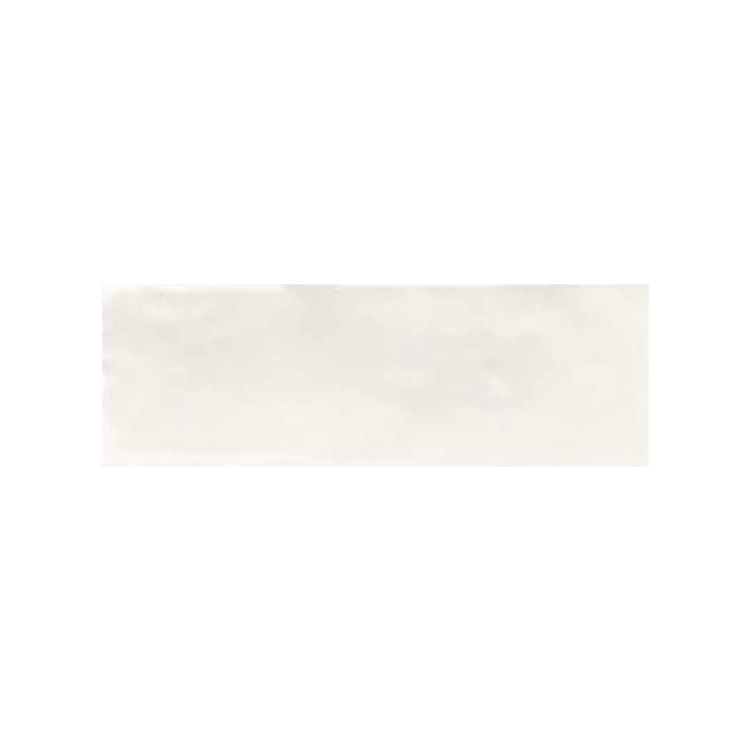 The Tile Life SGREE0206GB Sample- Galileo Bianco 2-in x 6-in Glossy Porcelain Subway Wall Tile
