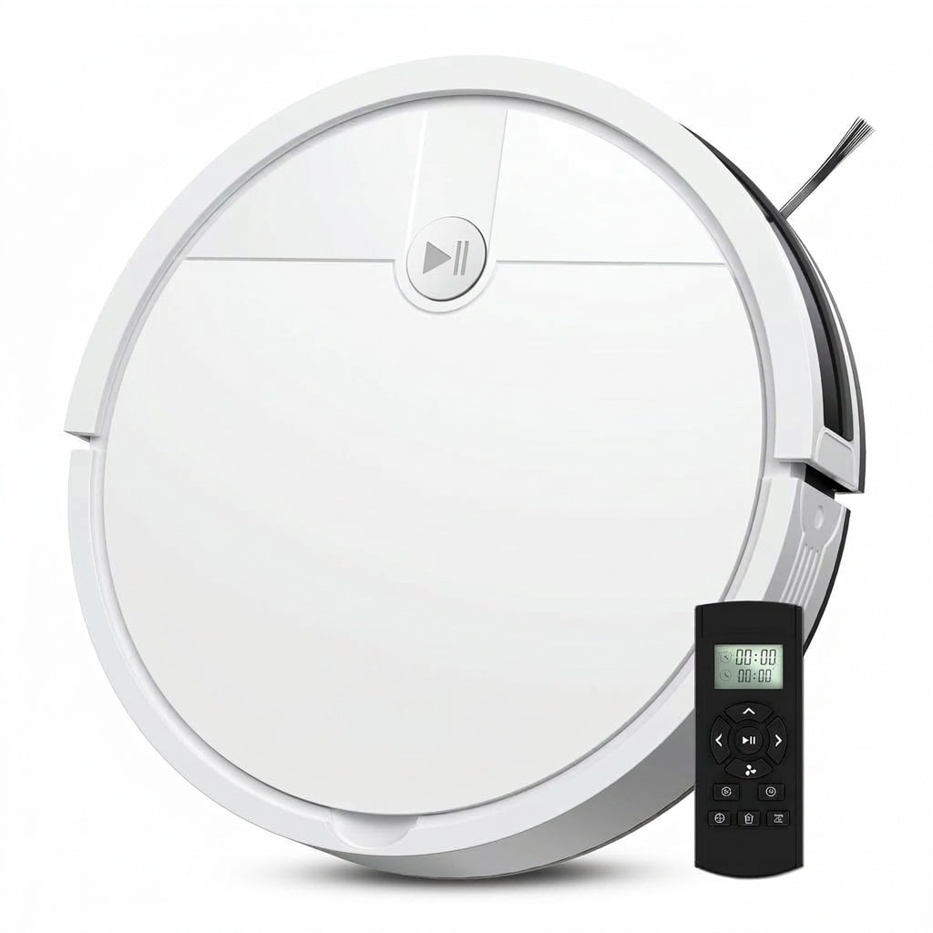 Misopily Robot Vacuum Cleaner Slim Tangle Free Suction Self Charging for Pet Hair and Hard Floors Multiple Cleaning Modes Remote Control Anti #L05MS07014