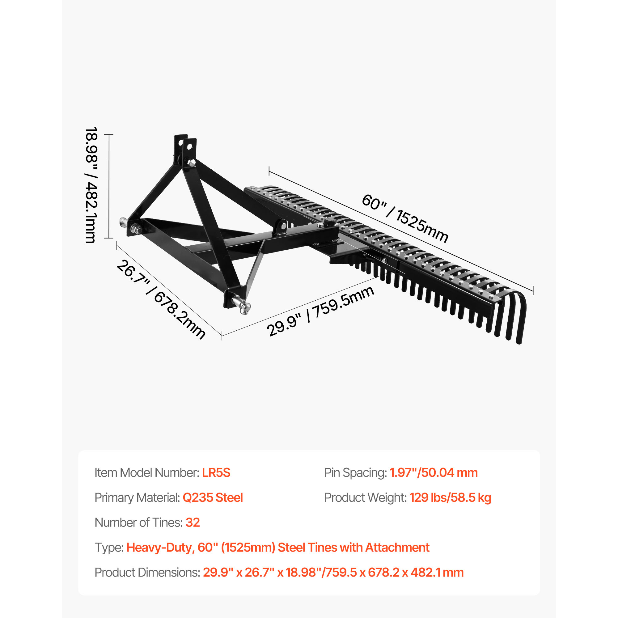VEVOR SCZXSCJ60INC17376V0 Lawn-Mower-Spindles - View #7