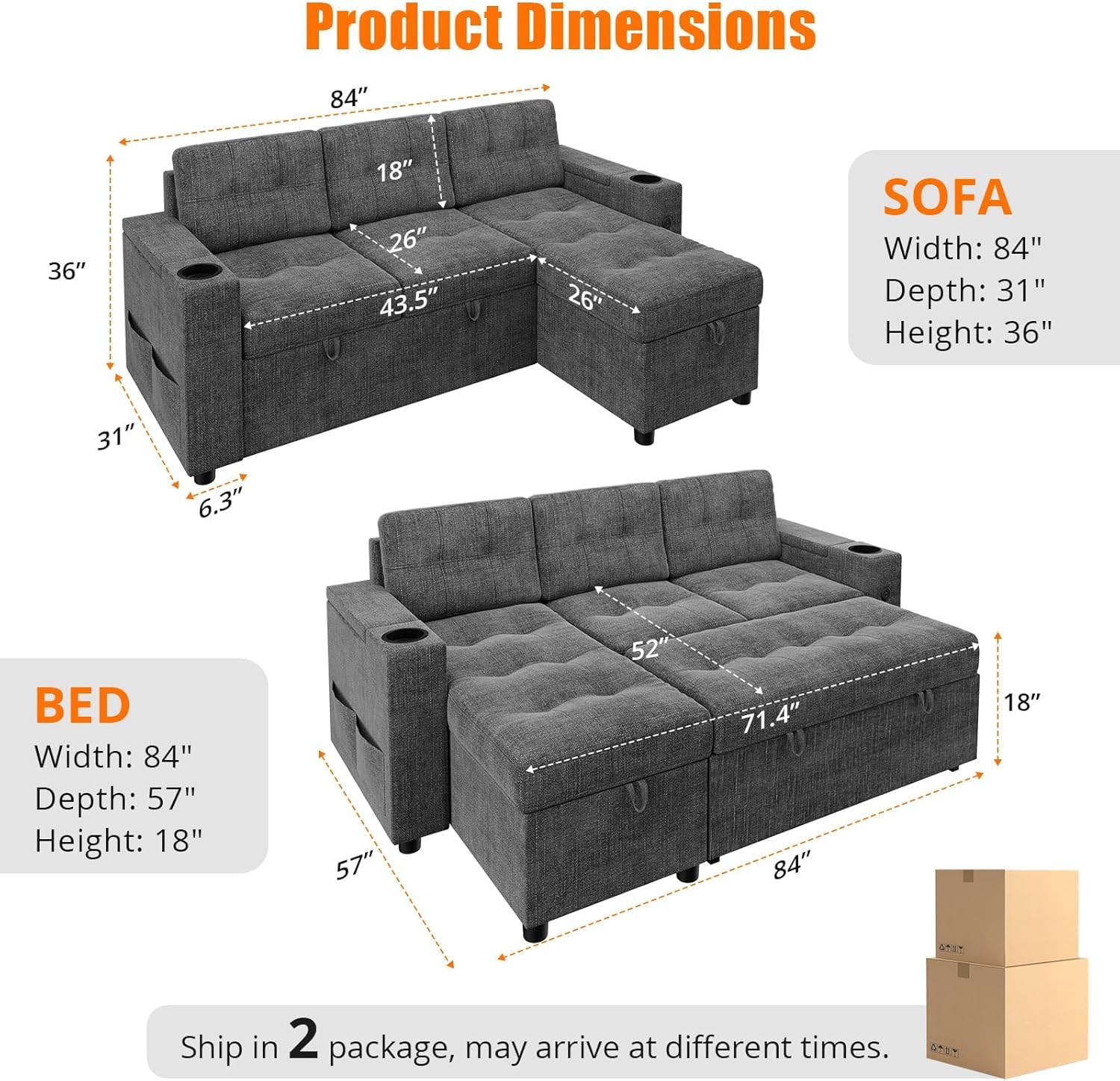 WhizMax PD-PHO-16K729O4 futons - View #2