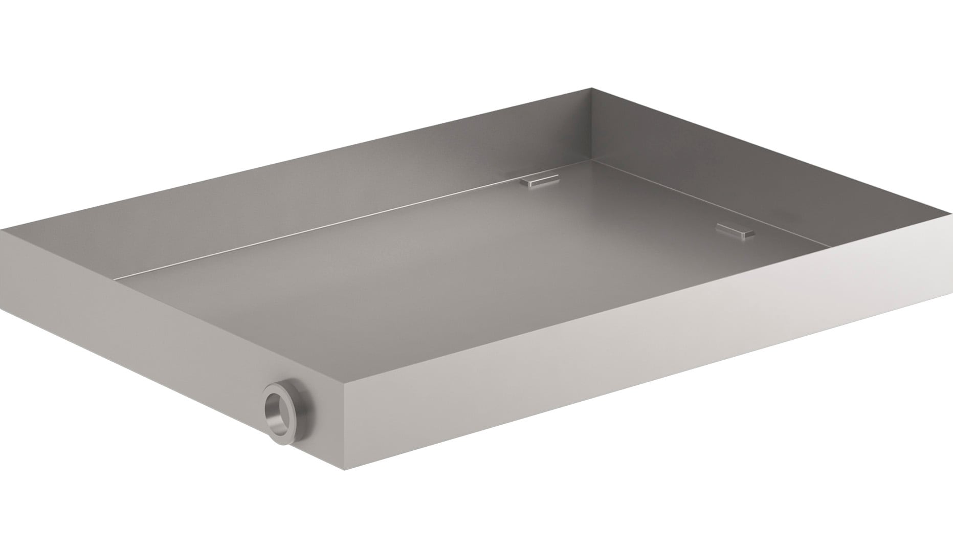 Eastman 26-in x 28-in Aluminum Water Heater Drain Pan with Fitting | 60089N