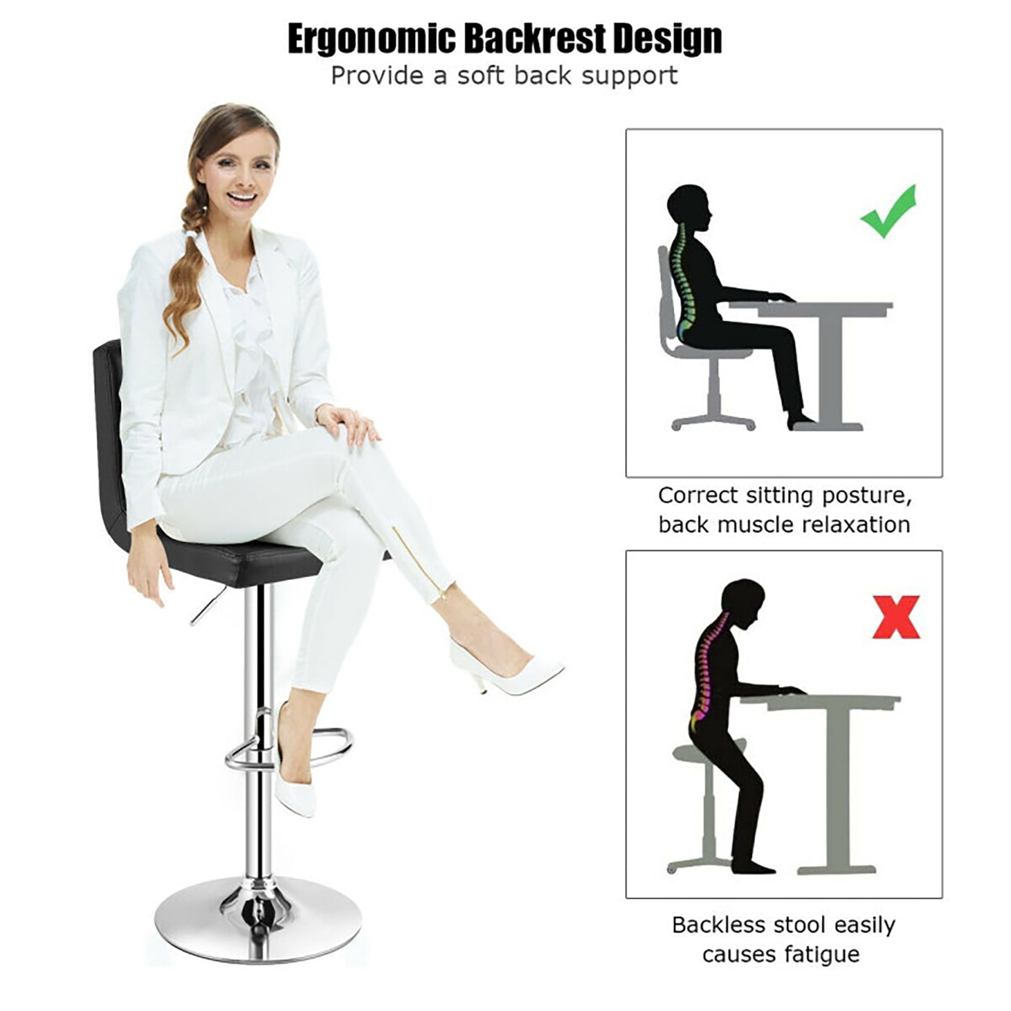 Sumyeg WF-HW66345BK-2-LA stools - View #7