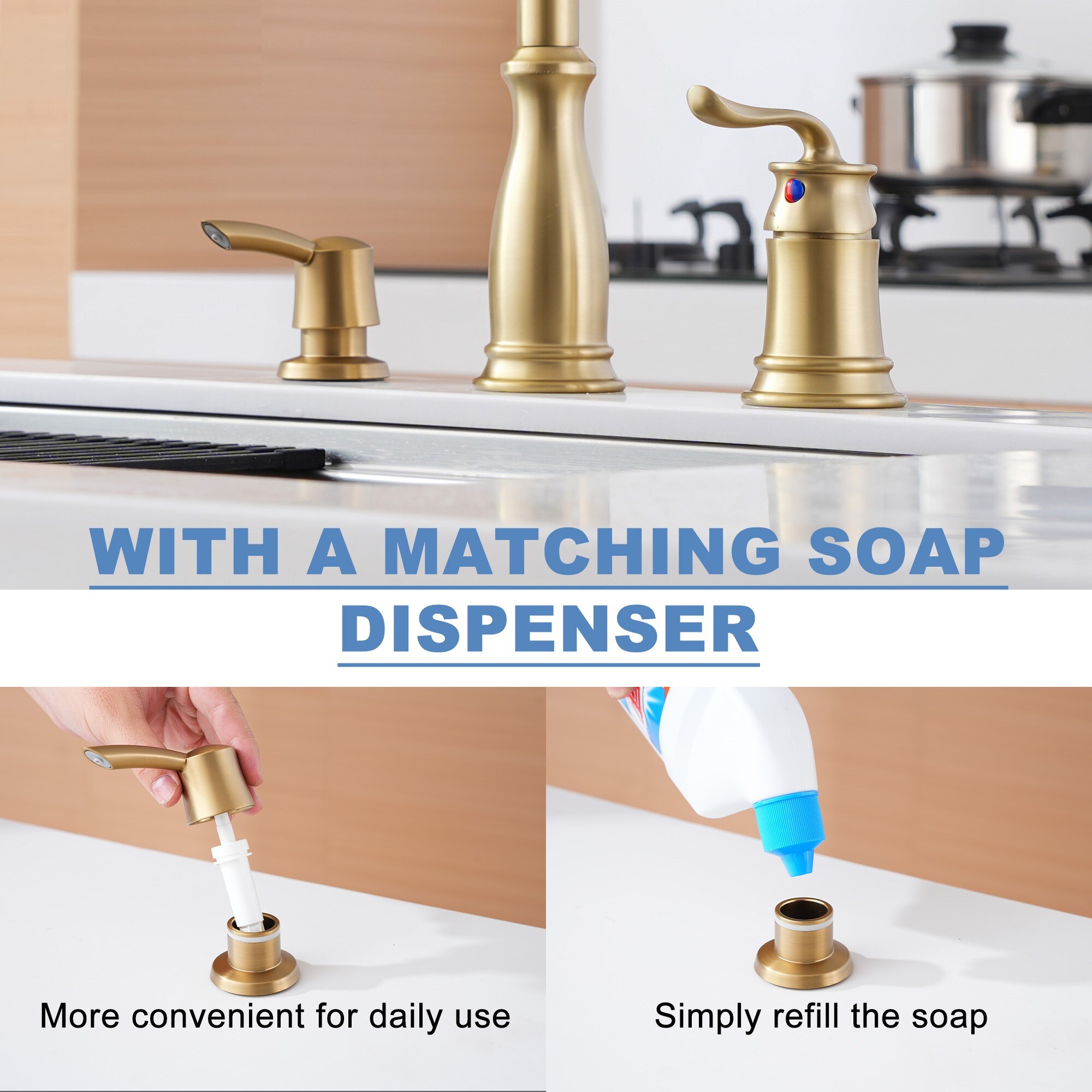 Mondawe MO-DT89001LSJ Kitchen-Faucets - View #8