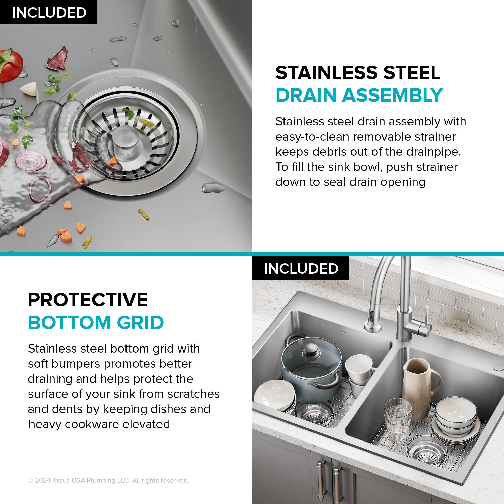 Kraus KHT632-33 Kitchen-Sinks - View #11
