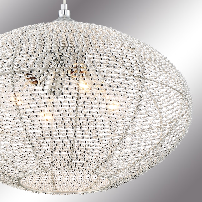 Quoizel Tango 4-Light Polished Chrome Transitional Dome Hanging Pendant  Light in the Pendant Lighting department at