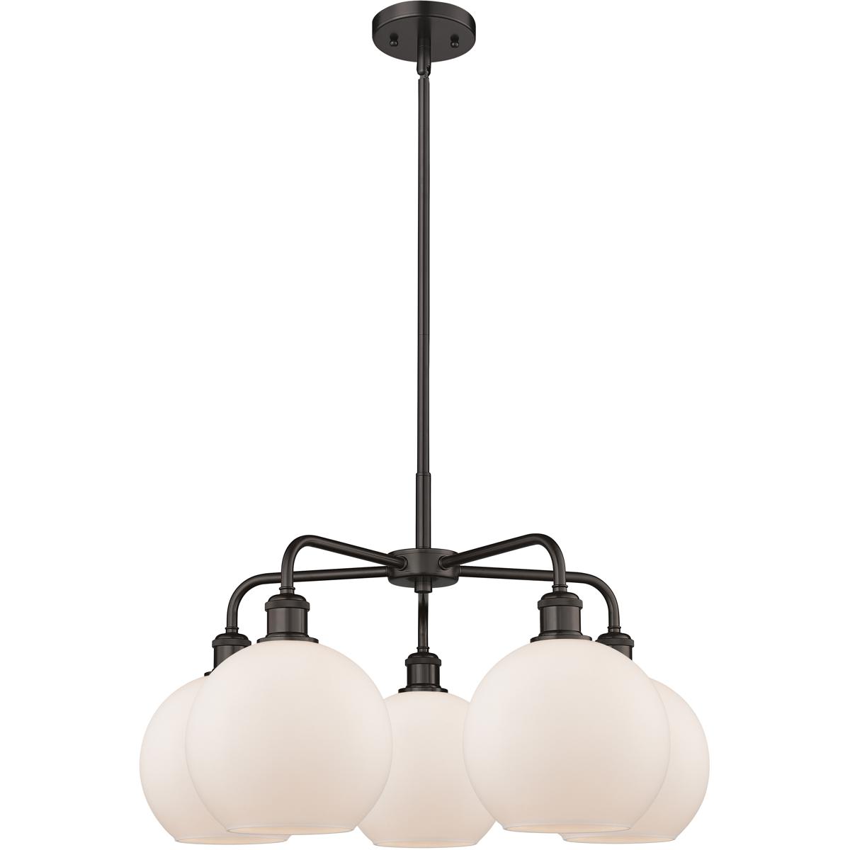 Innovations Lighting 516-5CR-OB-G121-8 Athens Chandelier Oil Rubbed Bronze #516-5CR-OB-G121-8