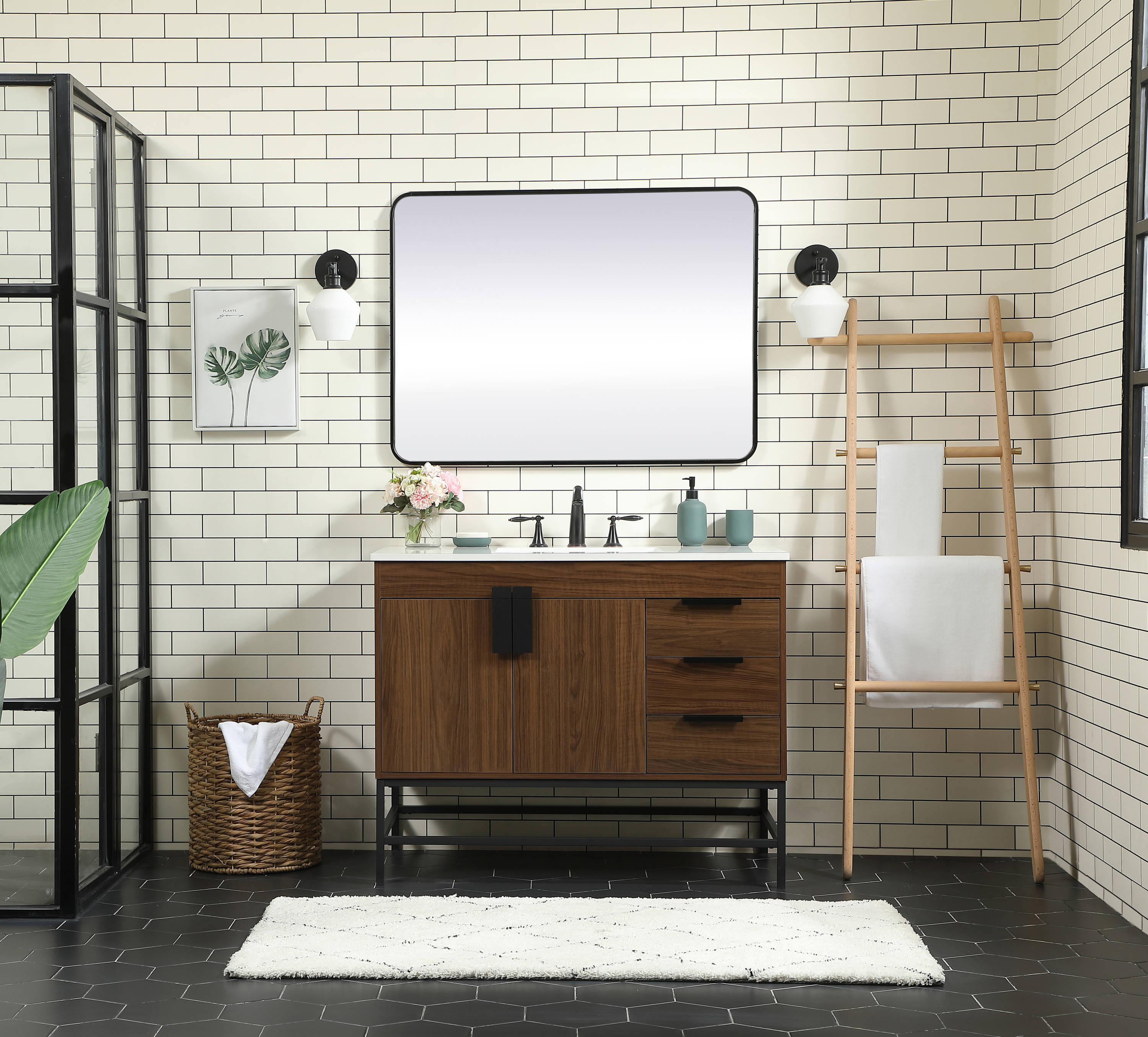 Elegant Decor HF146526MWT Bath-Vanity-Combo - View #5