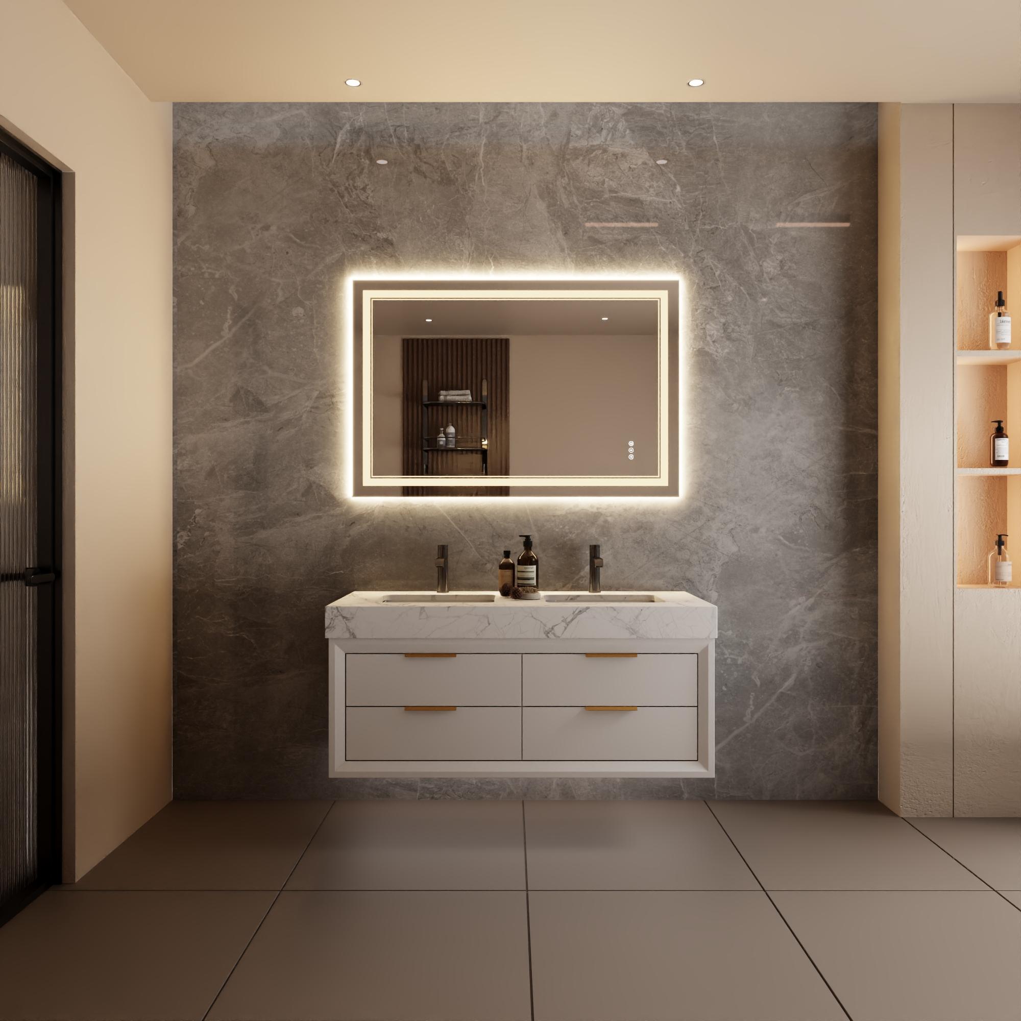 Bayfeve BFXB-8S3248-MIR Framed-Bath-Mirrors - View #3