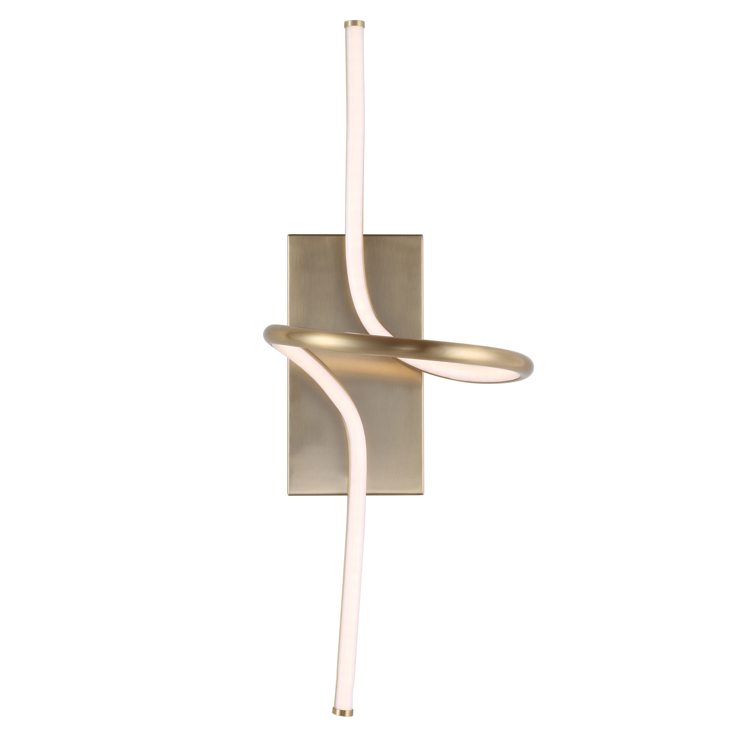Sketch Minimalist Glam 23.5" Gold Integrated LED Vanity Sconce