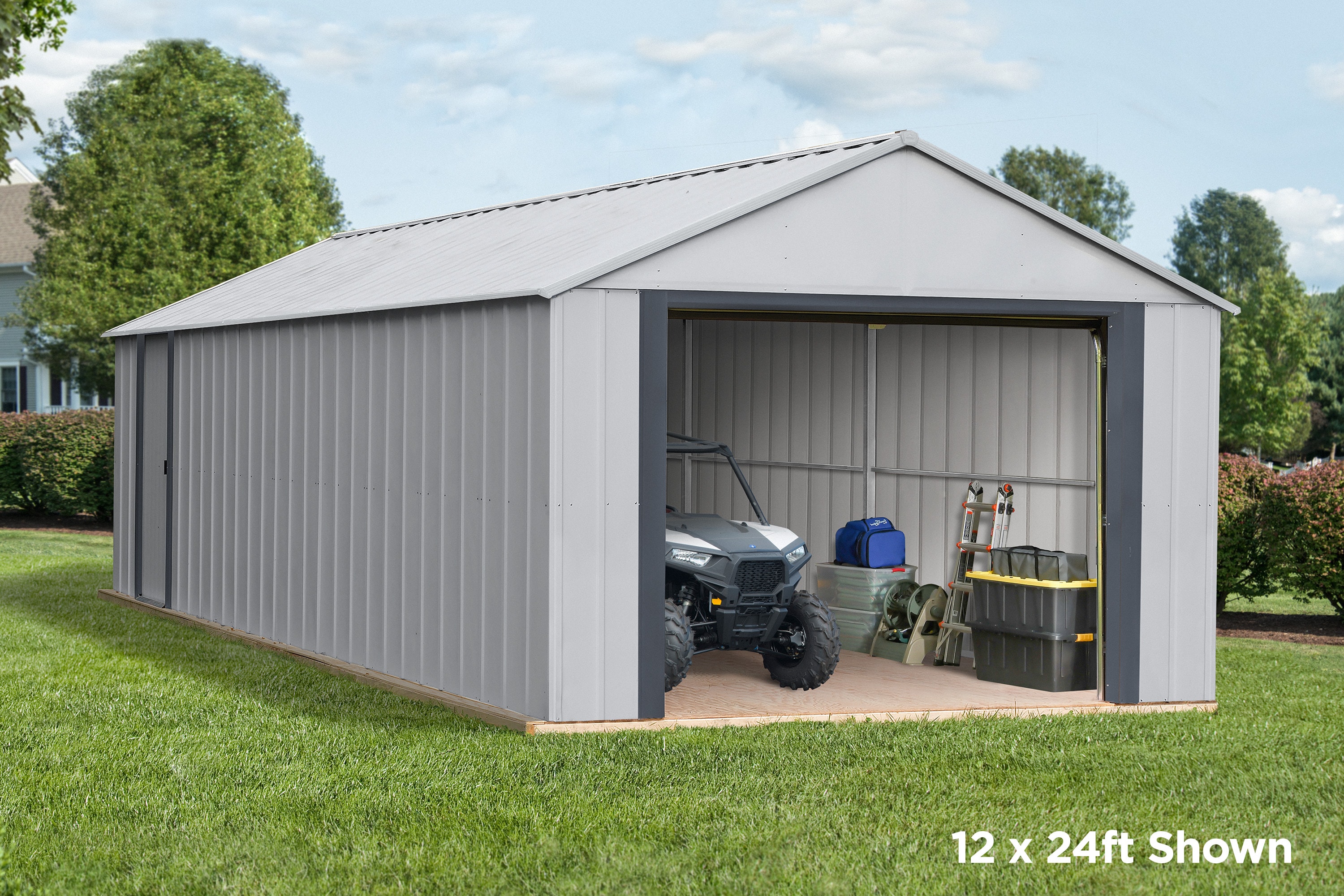 Arrow BGR1224FG Metal-Storage-Buildings-Sheds - View #12