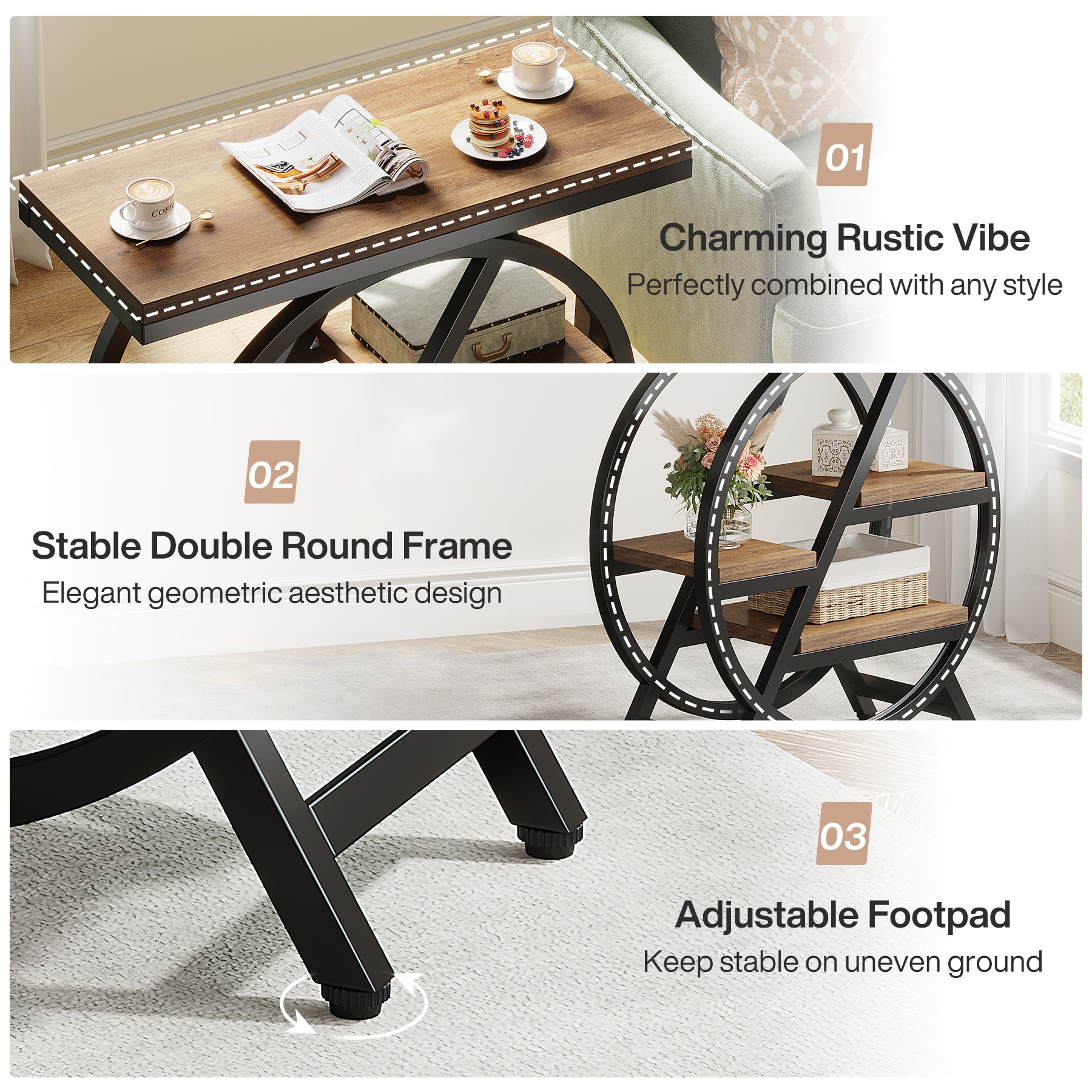Fnova LWTJ-JW0922 End-Tables - View #5
