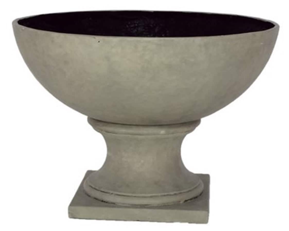 MPG Planters PC1445AG Urn 16.5-Inches W Large Gray Mixed/Composite Indoor/Outdoor Planter
