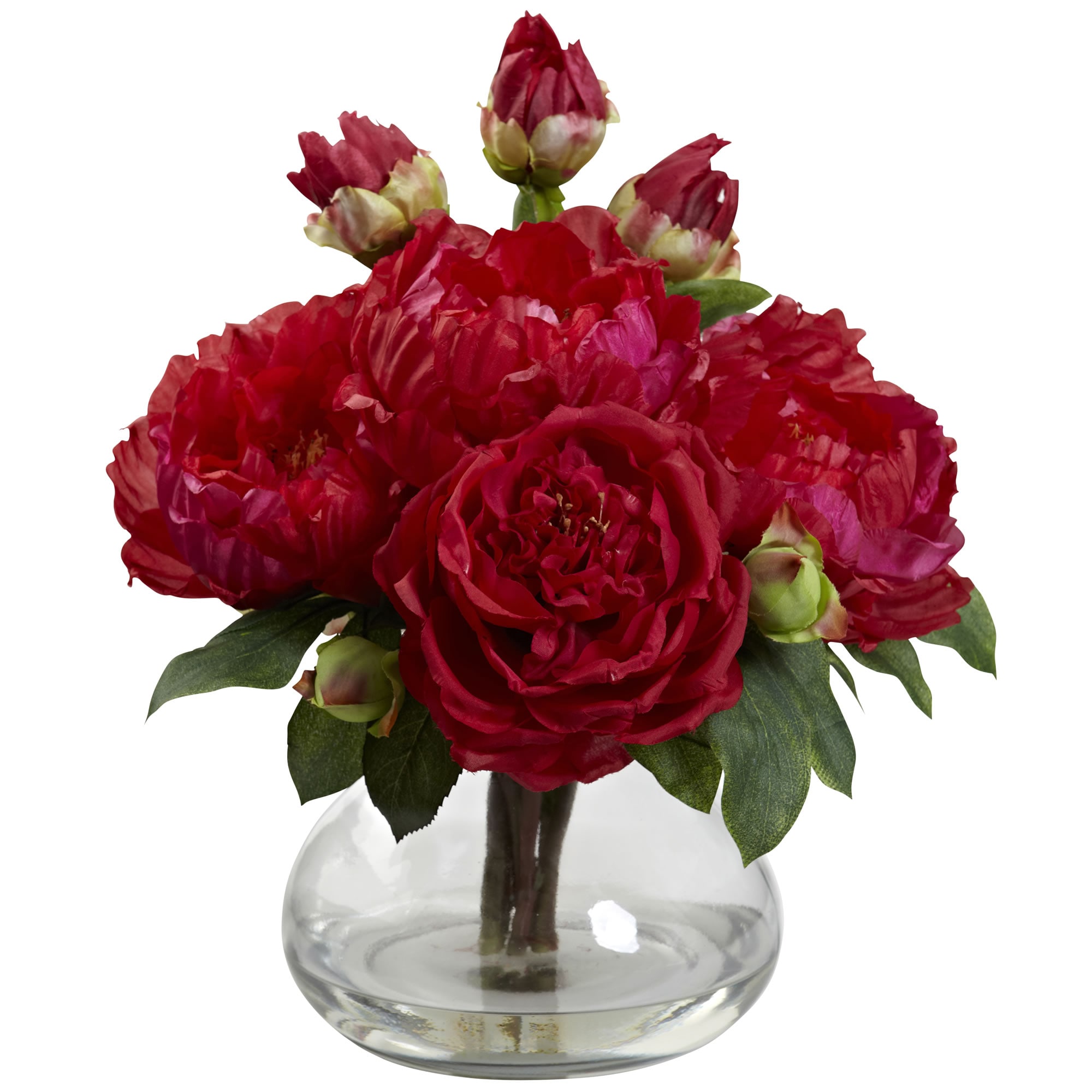 Nearly Natural 1400-RD 14.5-in Red Indoor Silk Artificial Flower