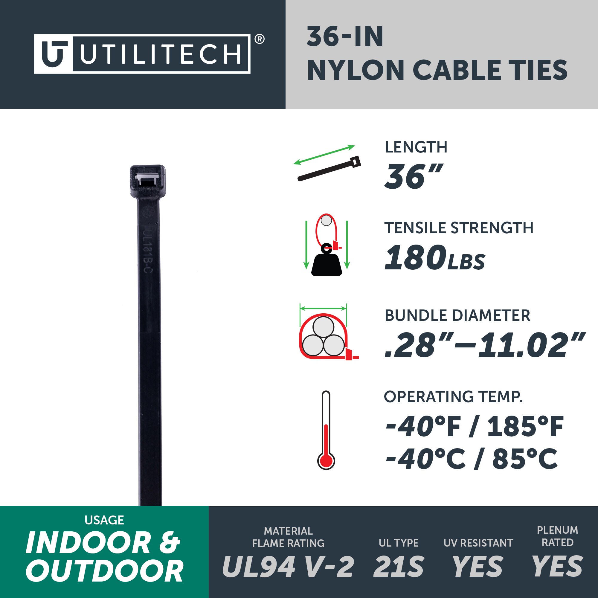 Utilitech SGY-CT8 Cable-Ties - View #4