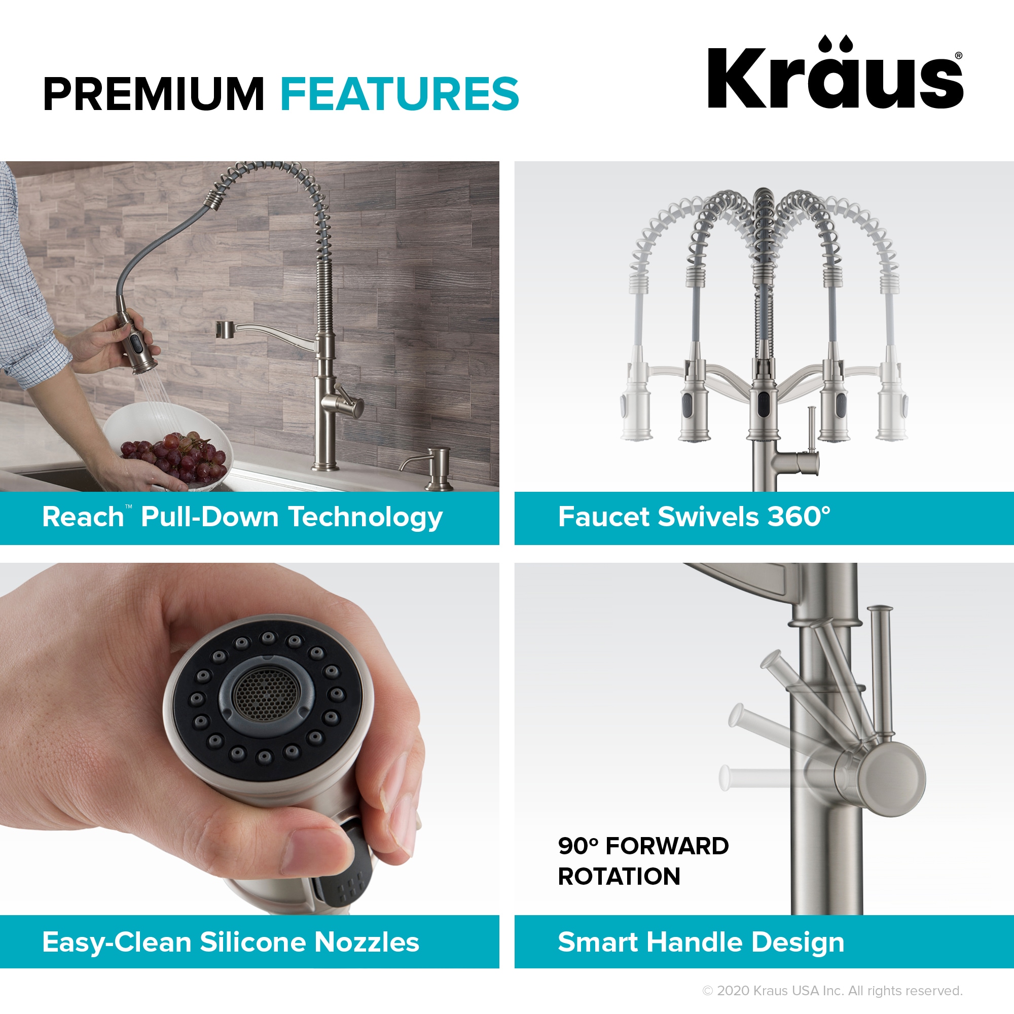 Kraus KPF-1683SFS Kitchen-Faucets - View #8