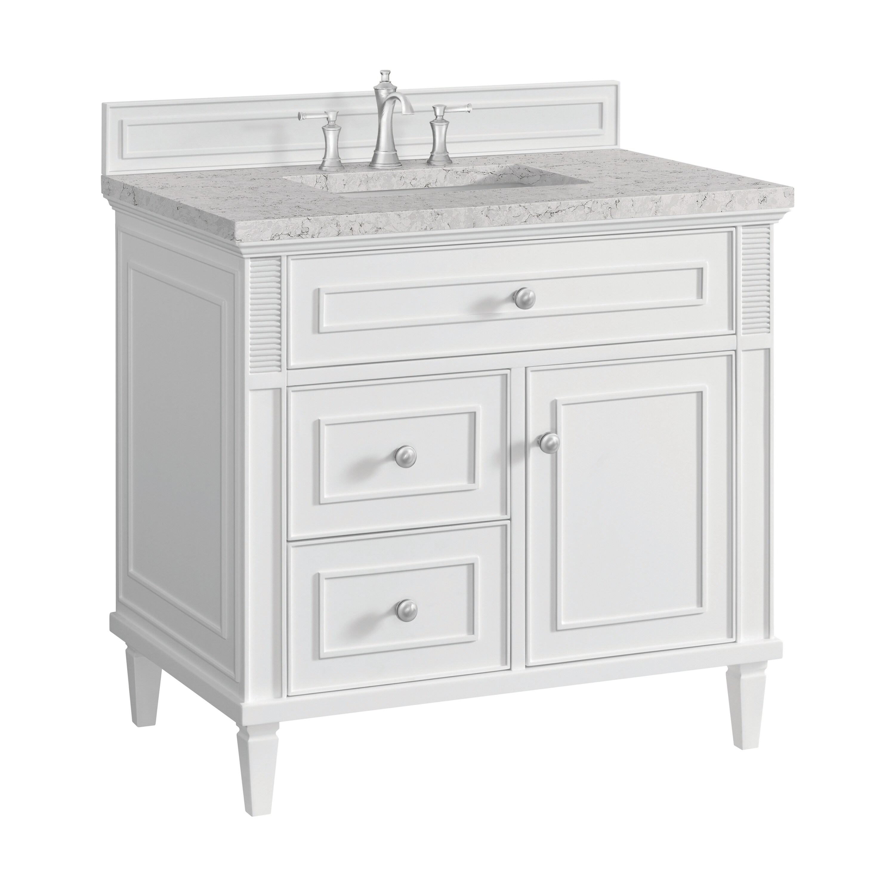 James Martin Vanities 424-V36-BW-3EJP Bath-Vanity-Combo - View #4