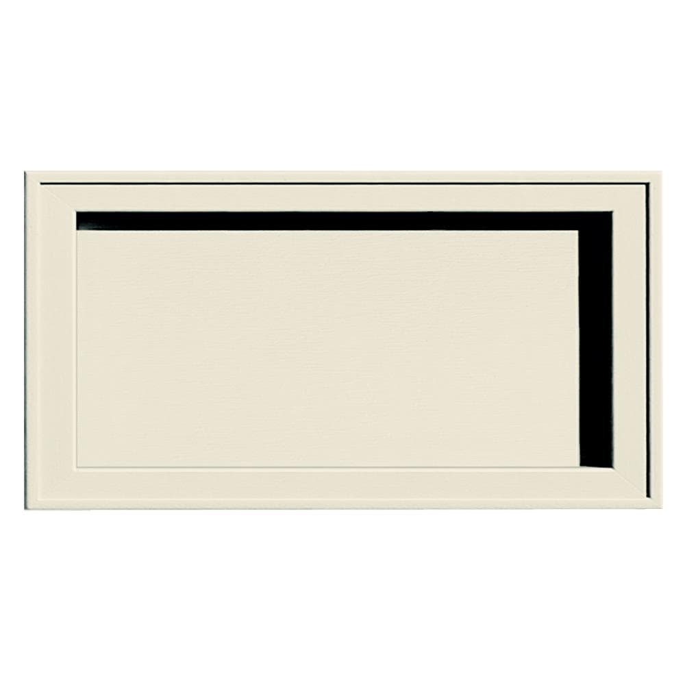 Builders Edge 130120002082 7.5-in x 14.25-in Linen Vinyl Universal Mounting Block