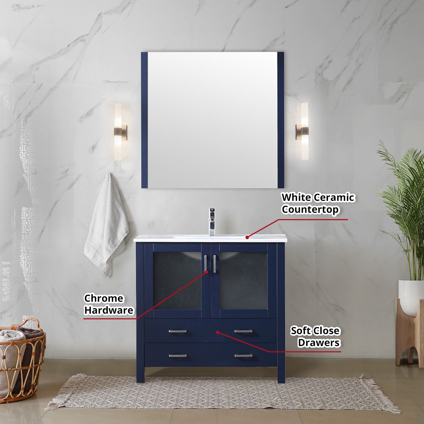 Lexora LV341836SEESM22 Bath-Vanity-Combo - View #4