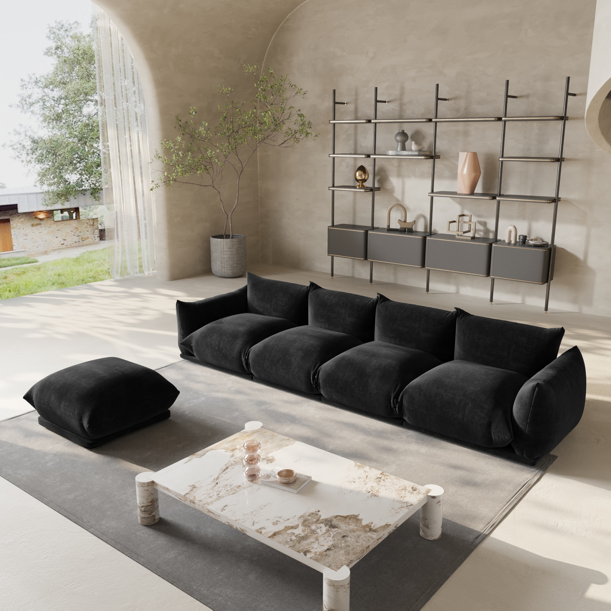BuotiqHom DH-A-119BK-S4+1 Sofas-Loveseats - View #2
