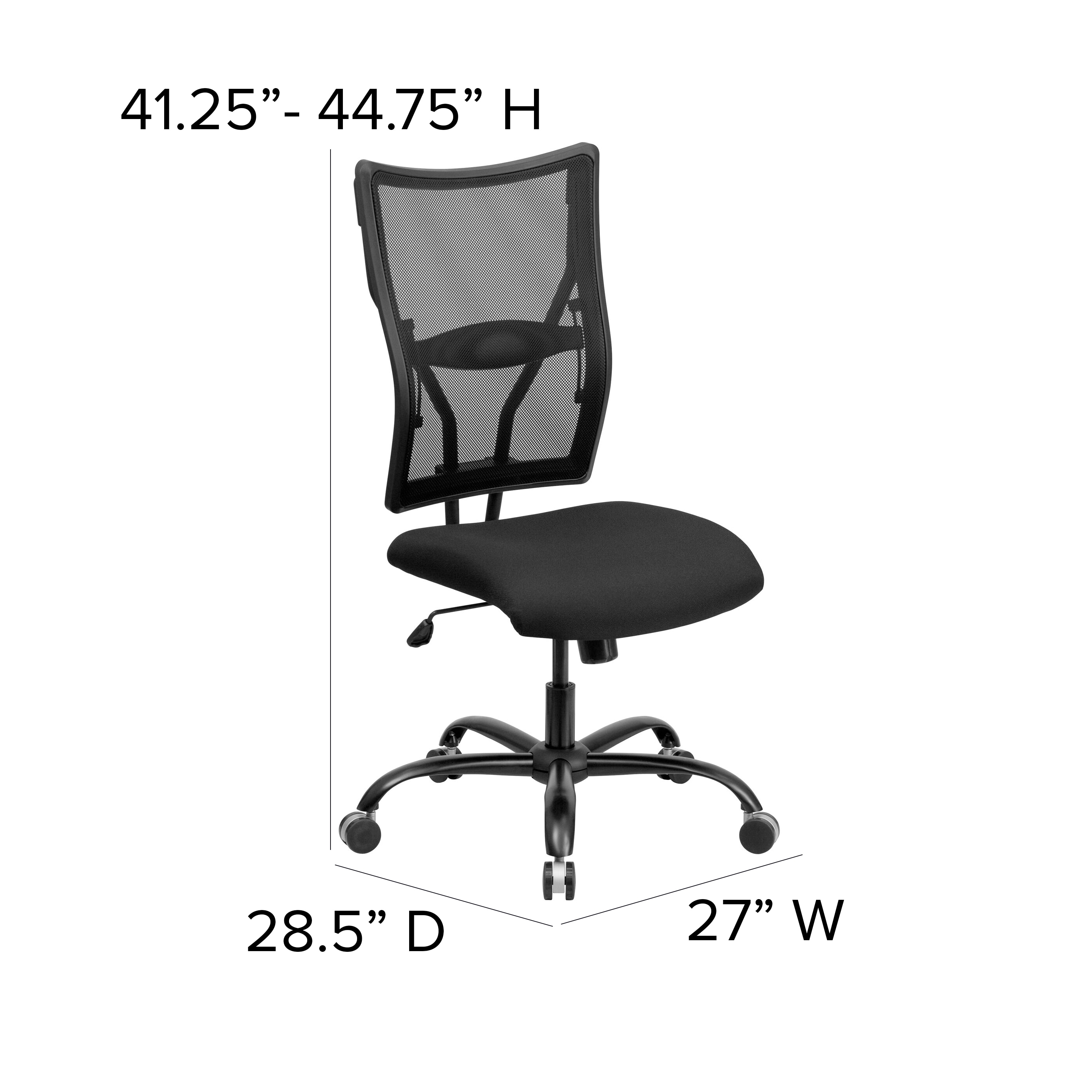 Ergonomic High-Back Mesh Executive Swivel Chair in Black