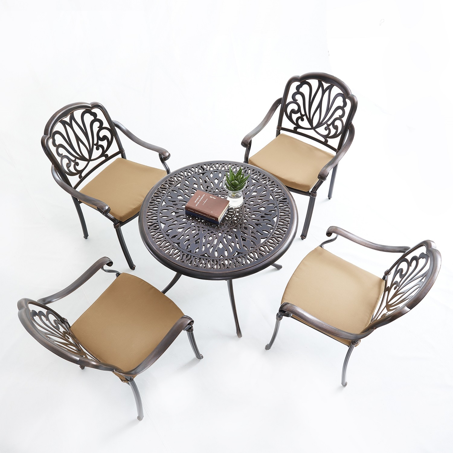 Moda Furnishings MD-004C090T-B Patio-Conversation-Sets - View #3