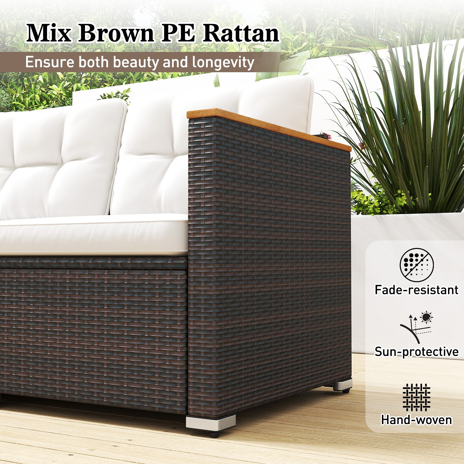Slickblue D-CO-HW19047WH Patio-Sofas-Daybeds - View #5