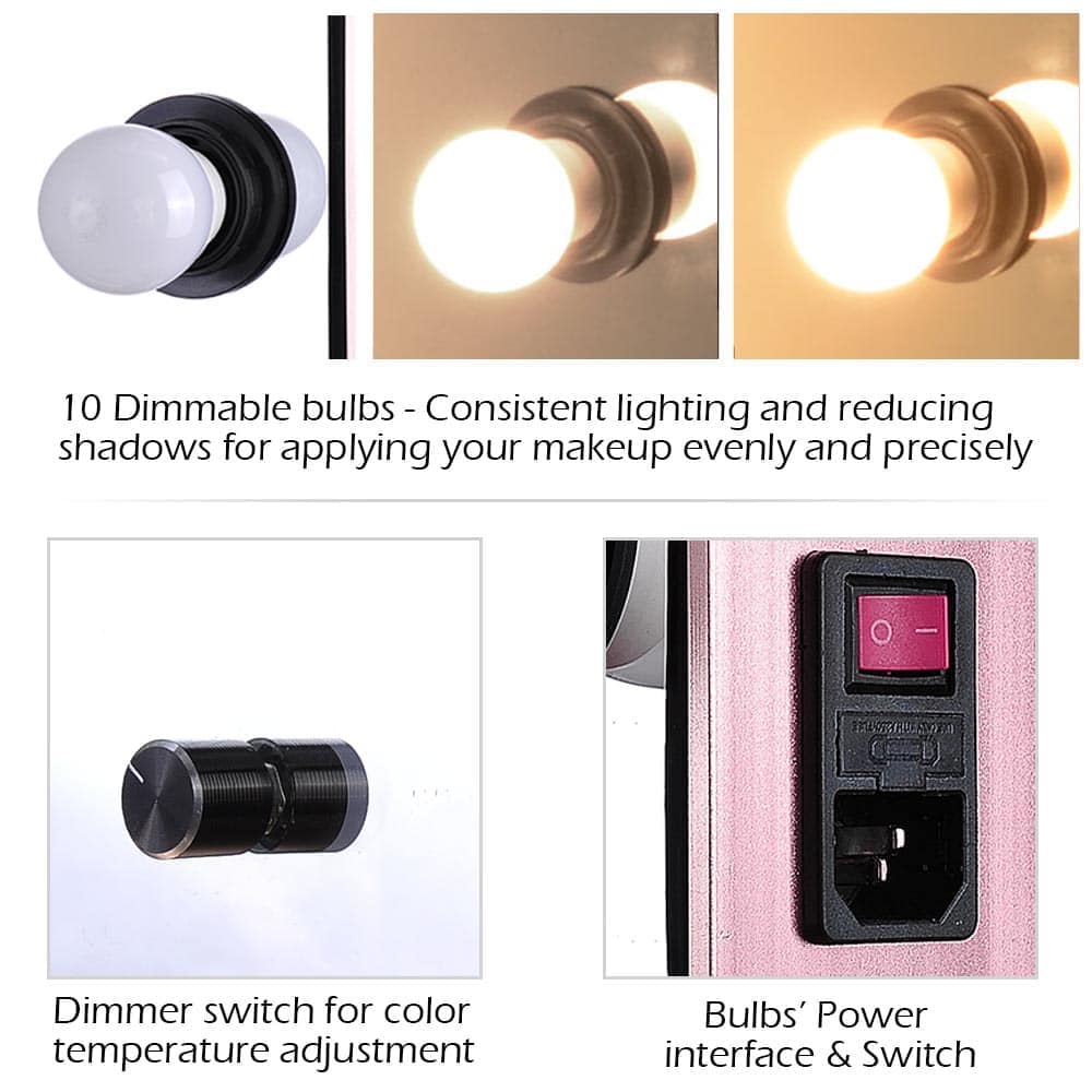 Yescom 12MKM001-LED-RG-LO Makeup-Mirrors - View #3