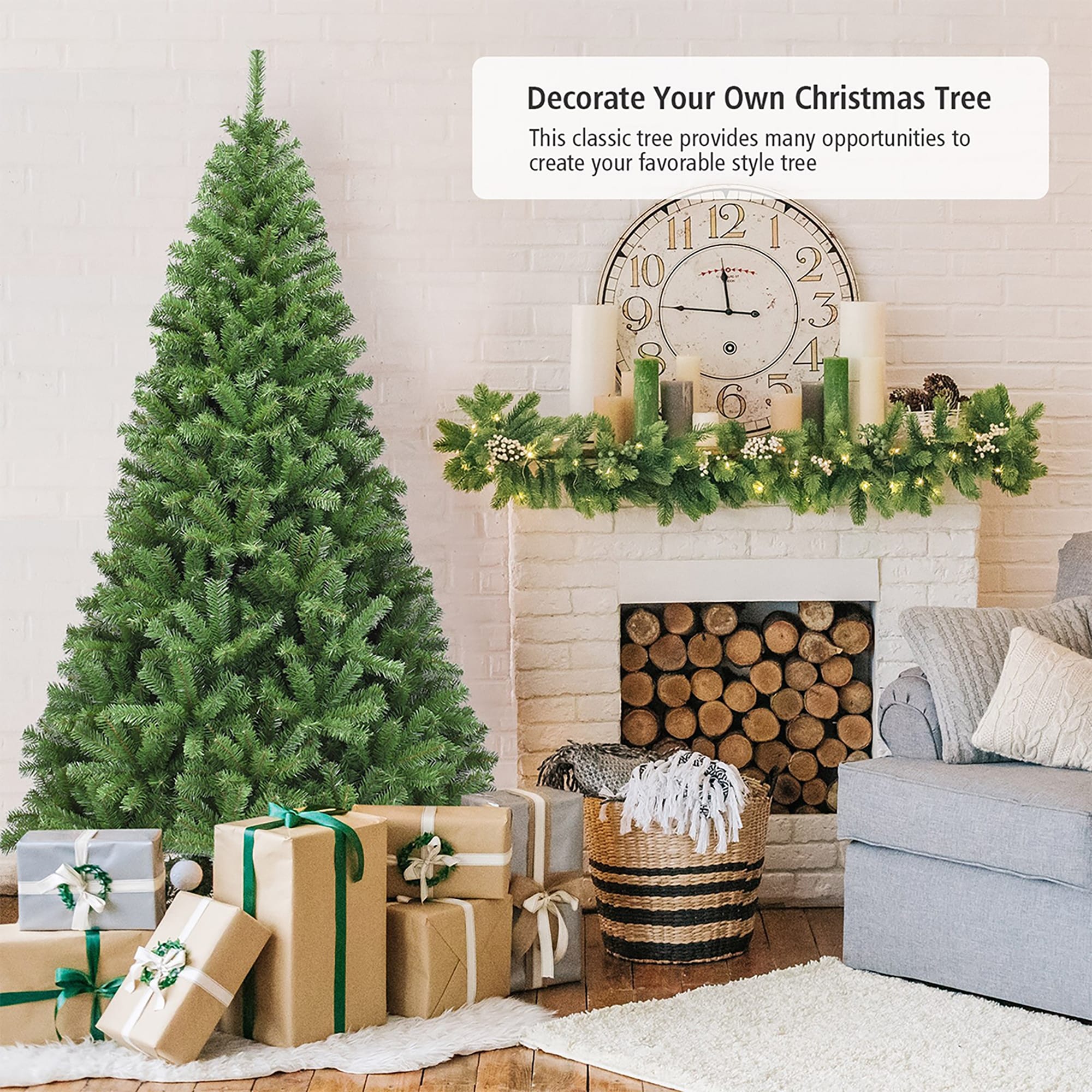 Forclover ALHY-220CM Artificial-Christmas-Trees - View #2