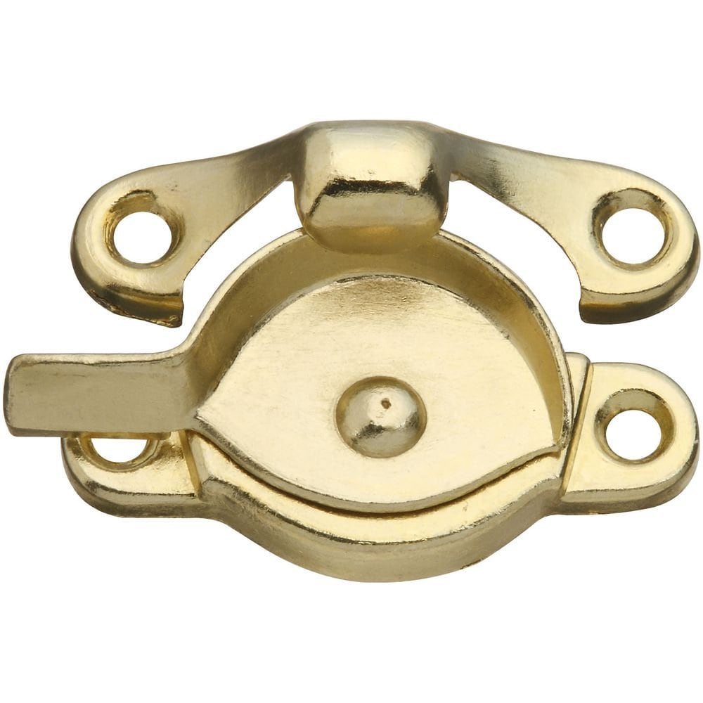 National Hardware N148-684 V600 Crescent Sash Lock Brass #N148684