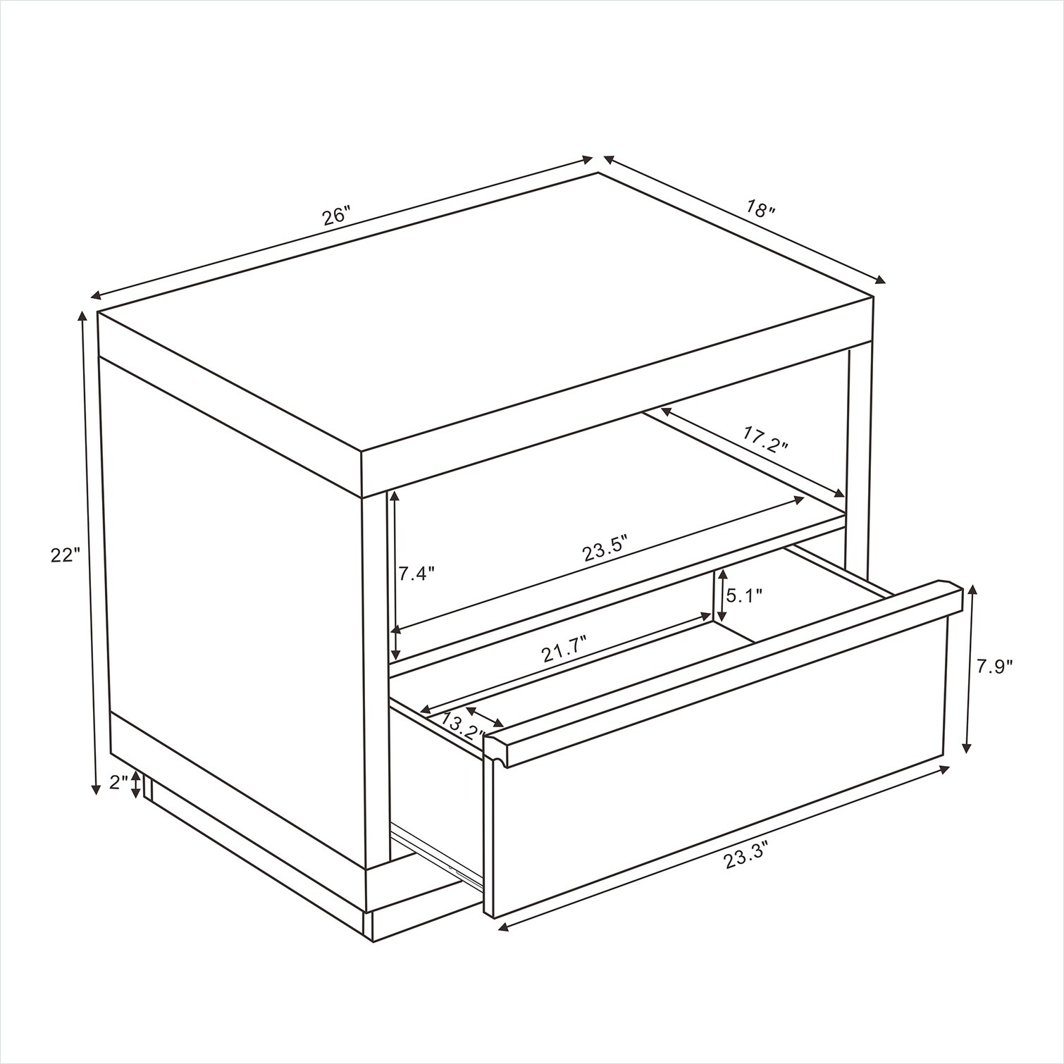 Watnature DUFJ4C3CJUML nightstands - View #3
