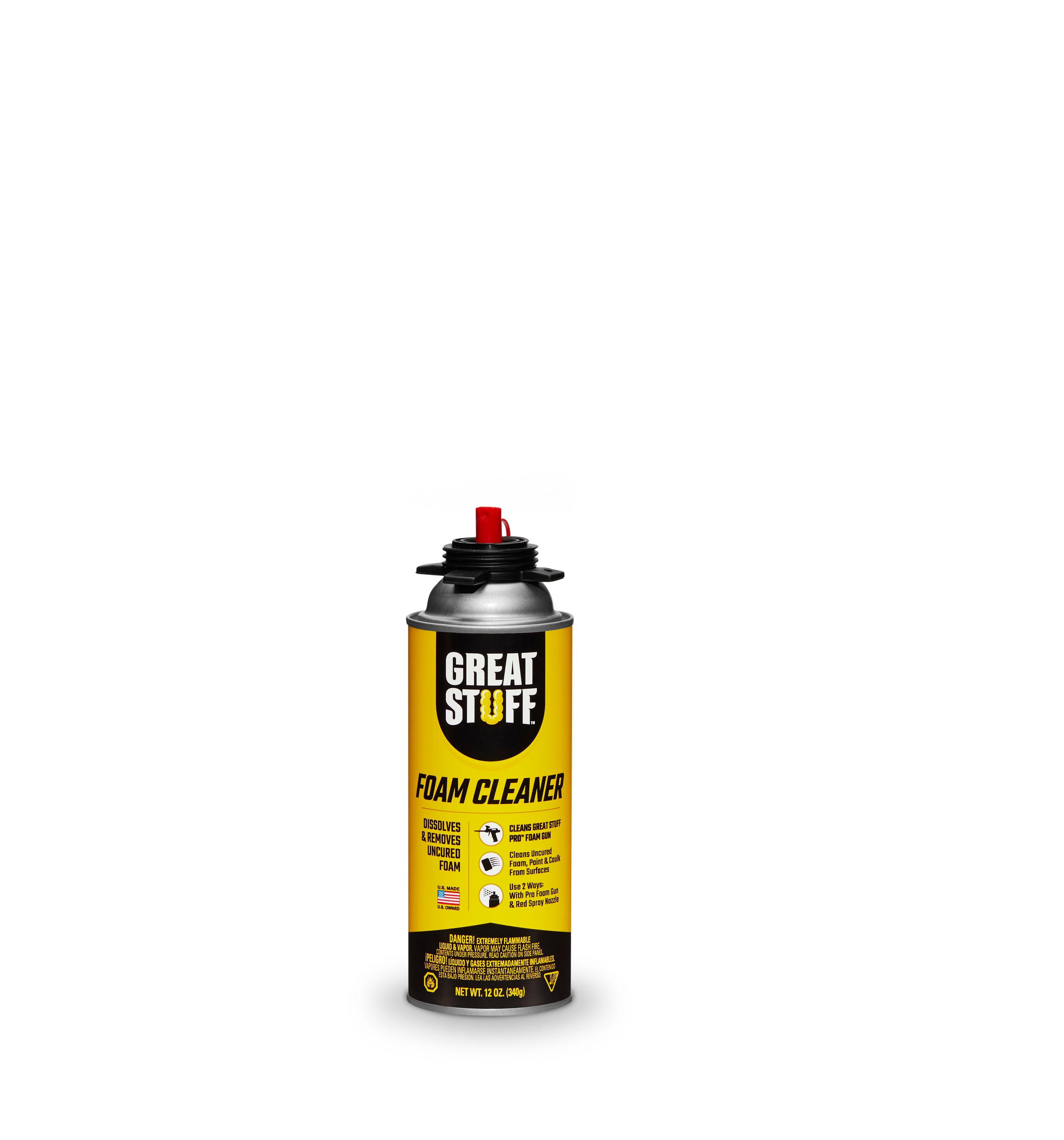 GREAT STUFF Foam Cleaner 12 oz. Spray Gun Indoor/Outdoor Spray