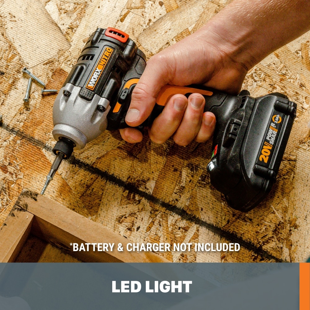 WORX POWER SHARE 20 volt Max 1 4 in Brushless Cordless Impact