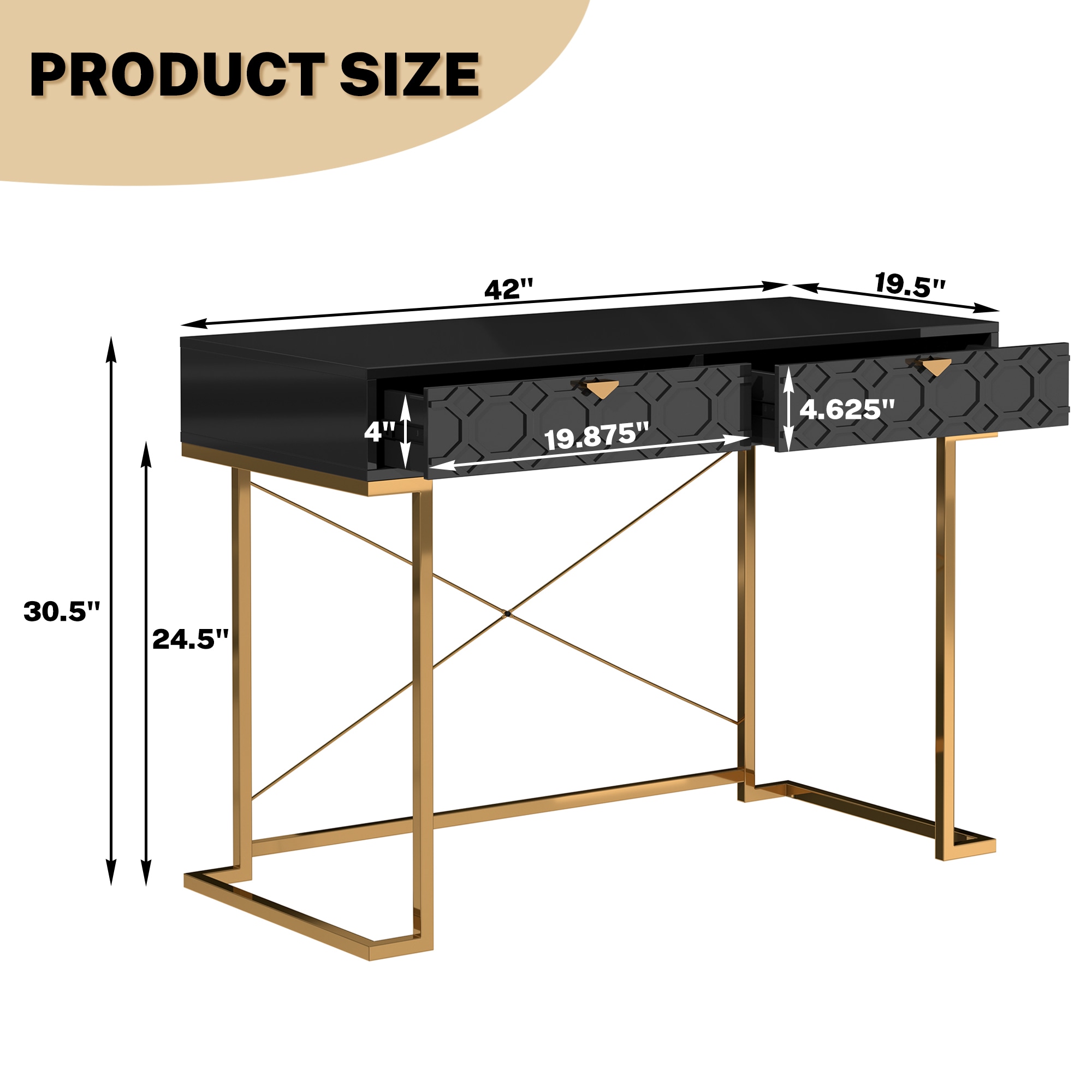 Clihome CL-DK1-BK Console-Sofa-Tables - View #8