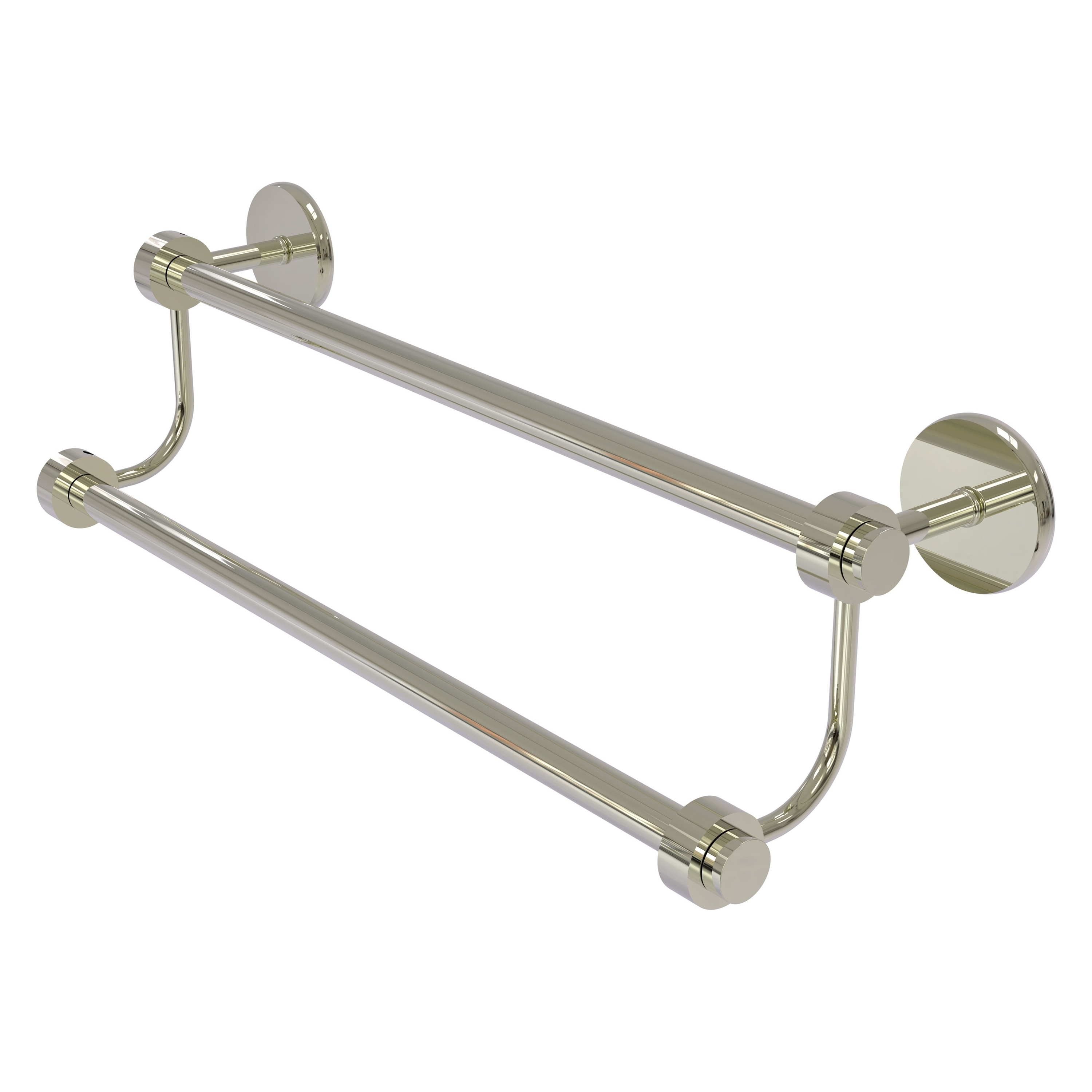 Allied Brass 7272/24-PNI Satellite Orbit Two 24-in double Polished Nickel Wall mount Double Towel Bar