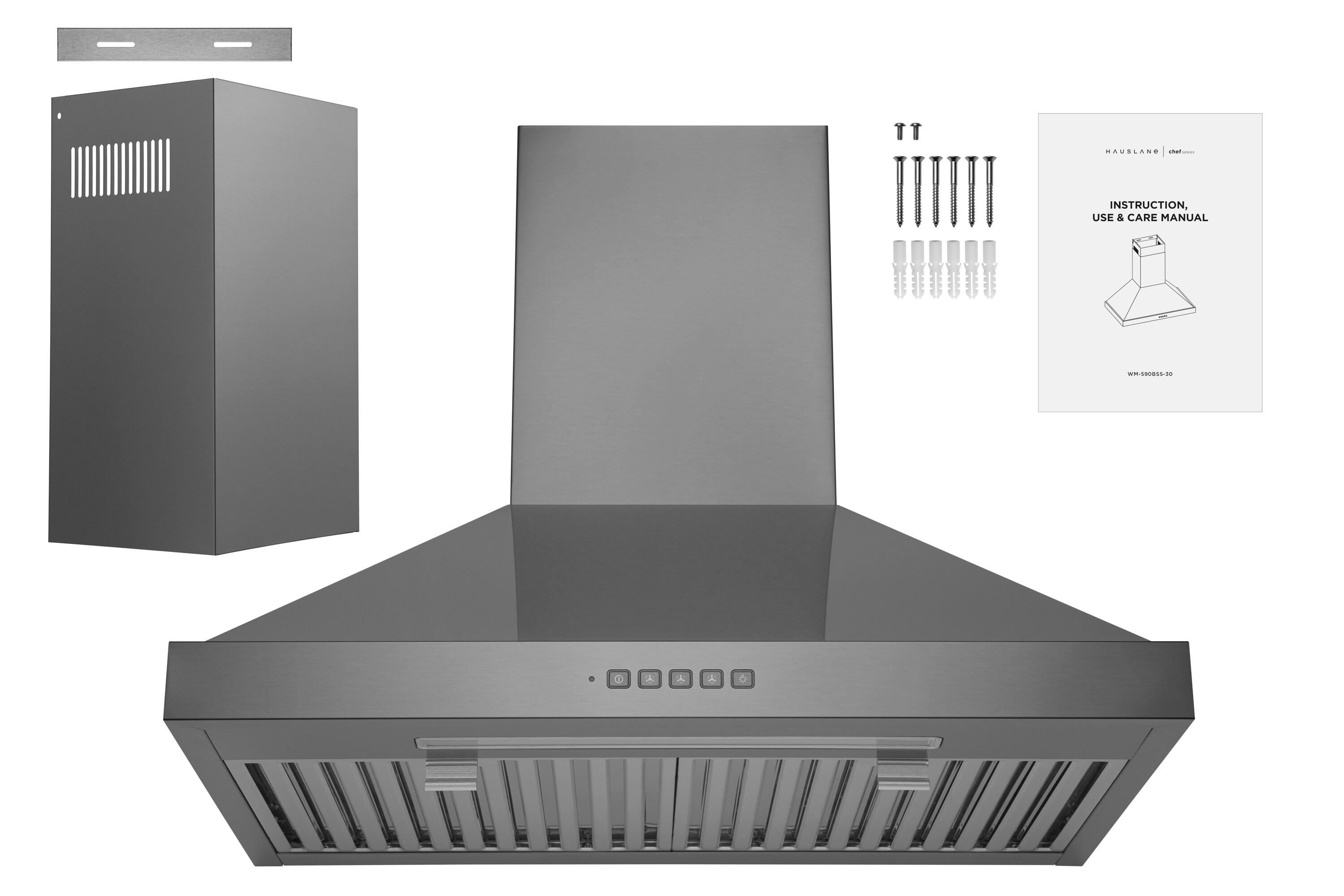 Hauslane WM-590BSS-30 Wall-Mounted-Range-Hoods - View #8