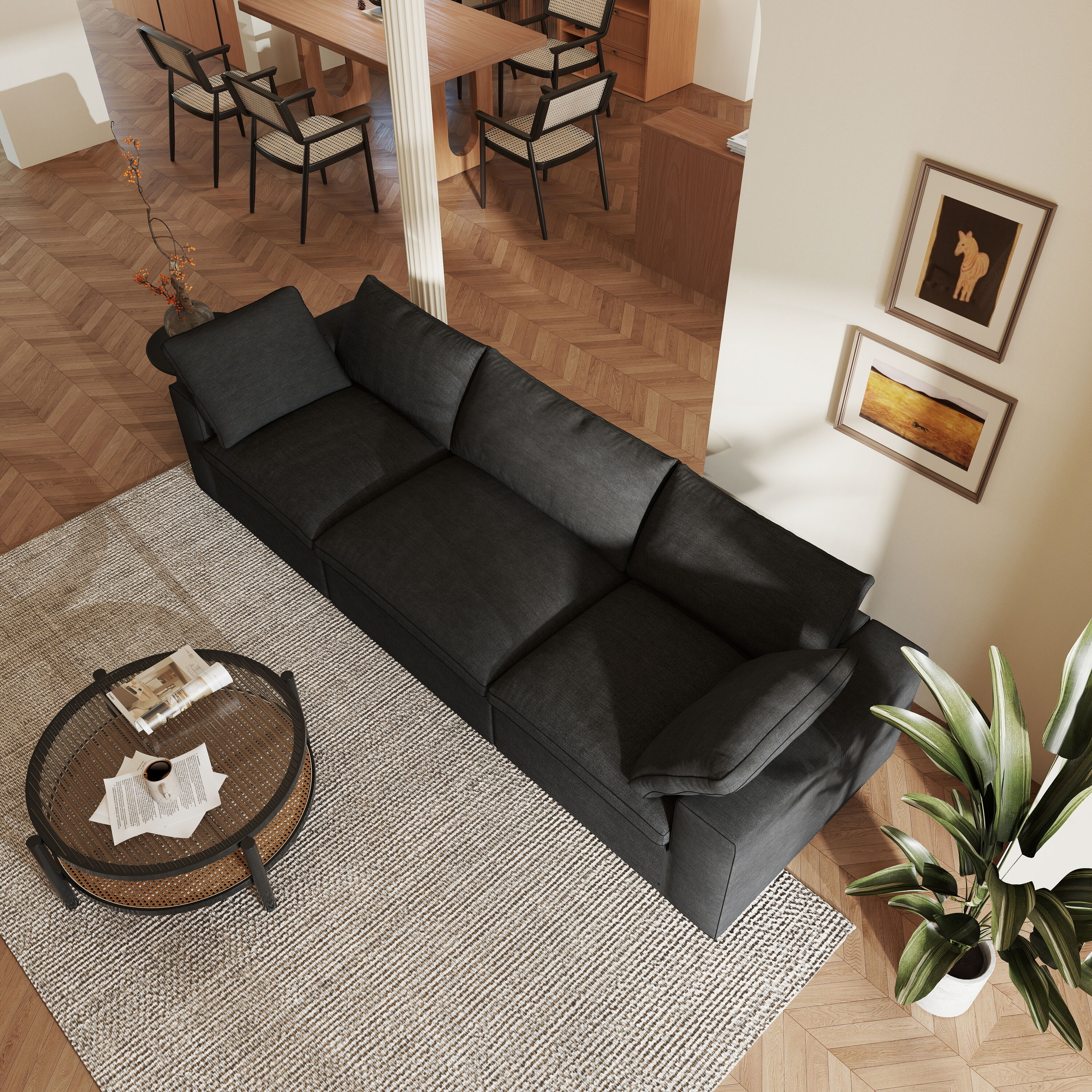 BuotiqHom DH-S3-121BK Sofas-Loveseats - View #5