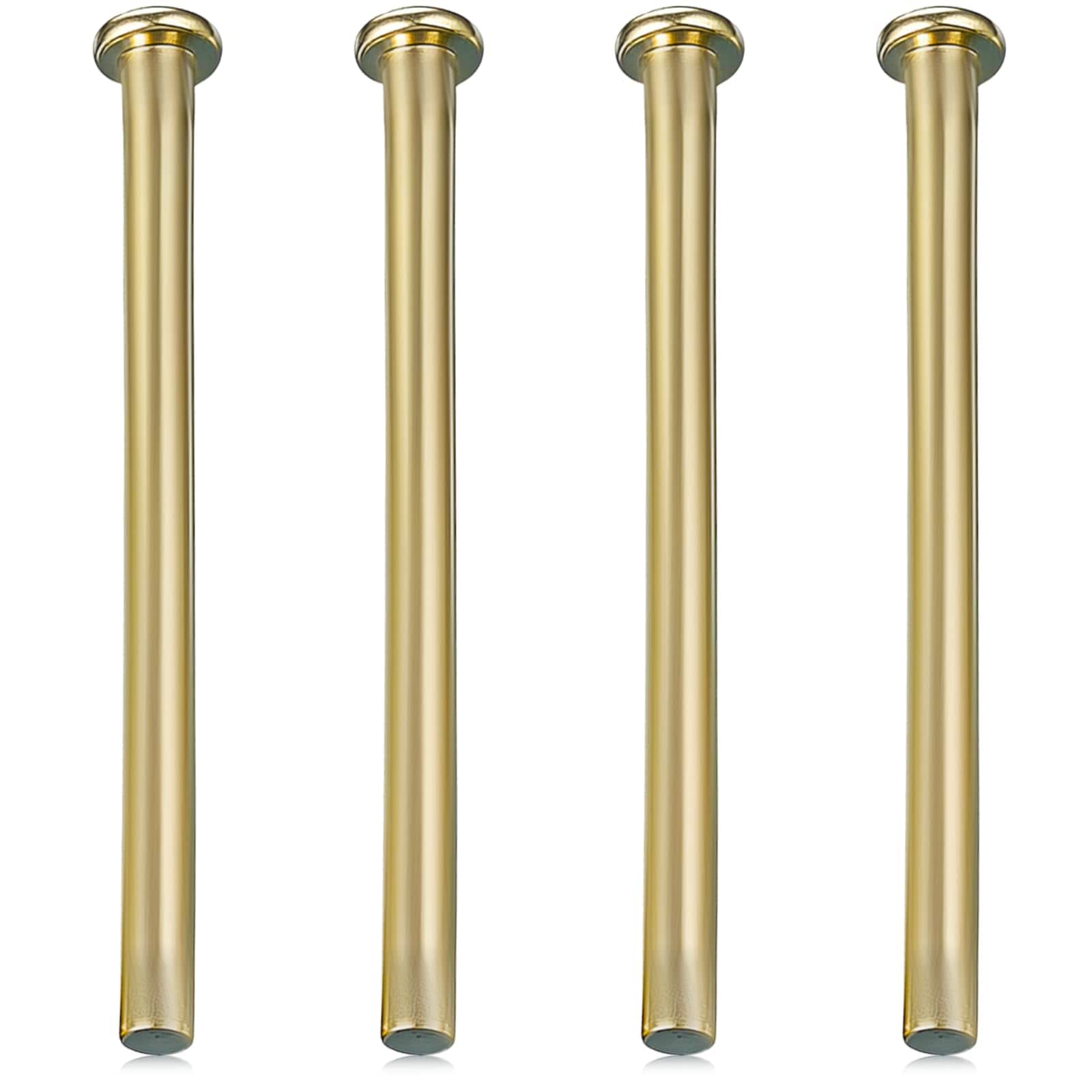 Misopily  4 pcs 3 Point 5 Inch Gold Door Hinge Pins Stainless Steel Replacement for Self Closing Interior Wood Doors Kitchen Garage Screws