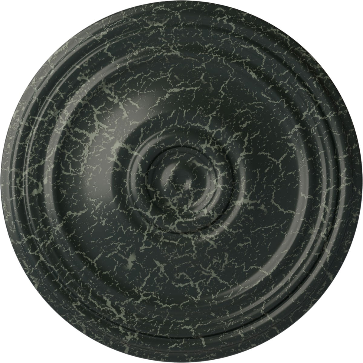 Ekena Millwork CM21REPTC Reece 21-in W x 21-in L Painted Turtle Crackle Polyurethane Whole Ceiling Medallion