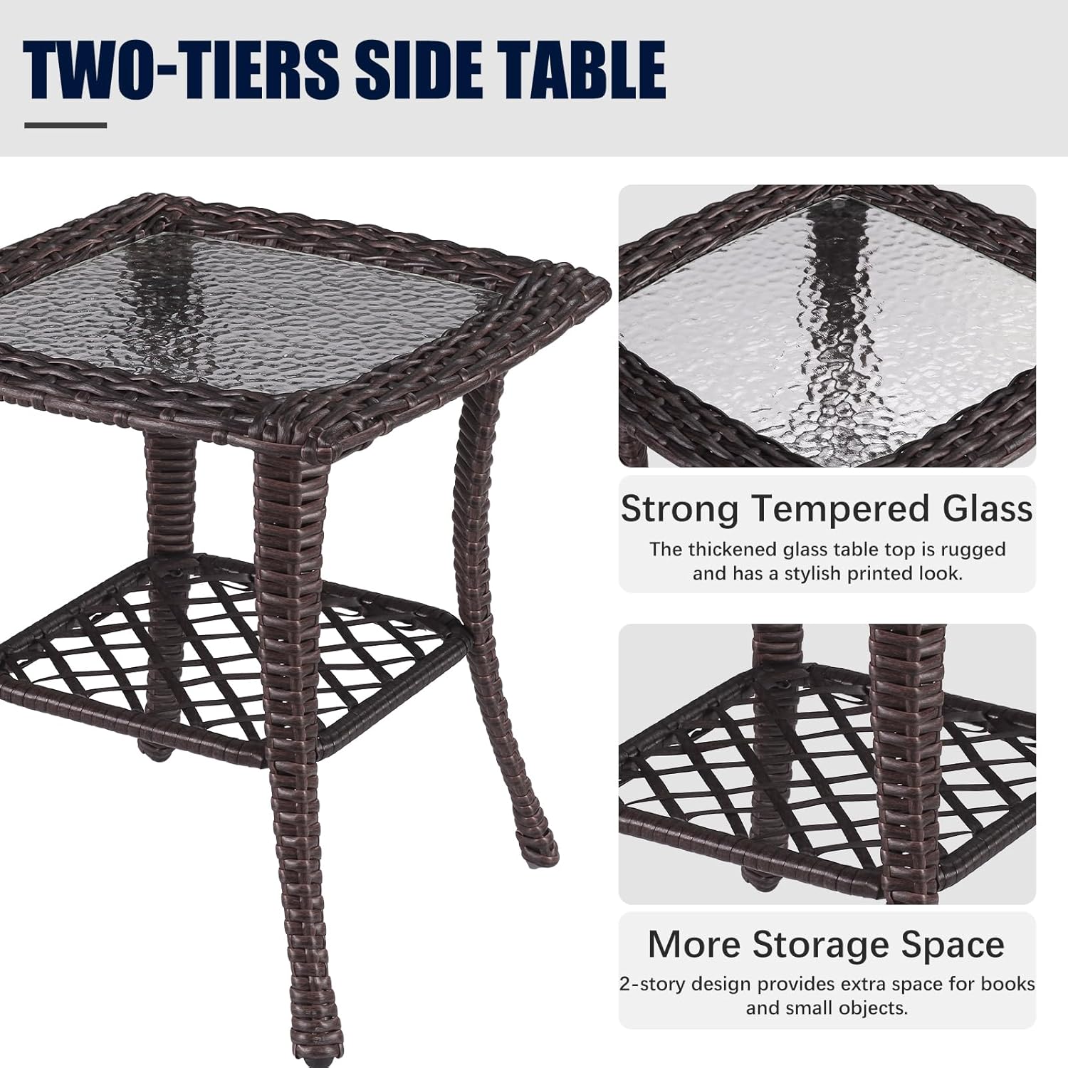 LayinSun BYT7005-BRBEIGE-5P Patio-Conversation-Sets - View #8