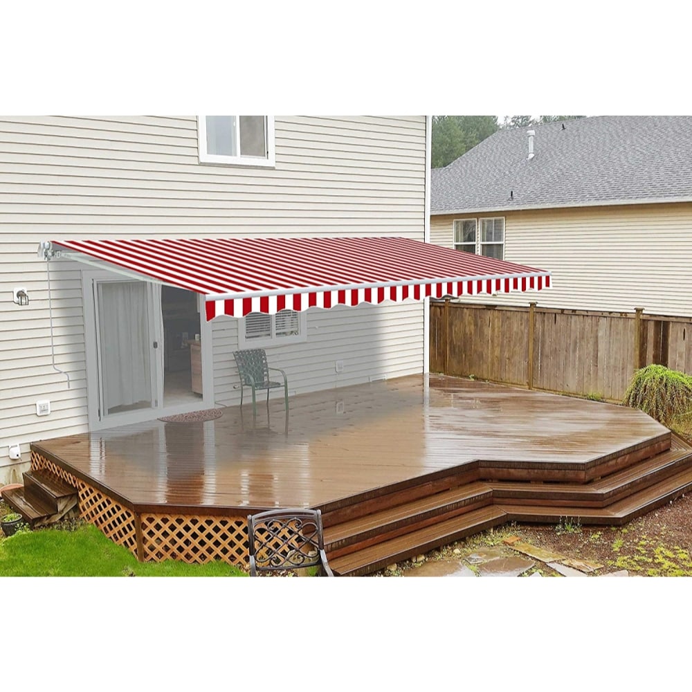 ALEKO FAB10X8REDWT05-LO Awning-Accessories - View #2